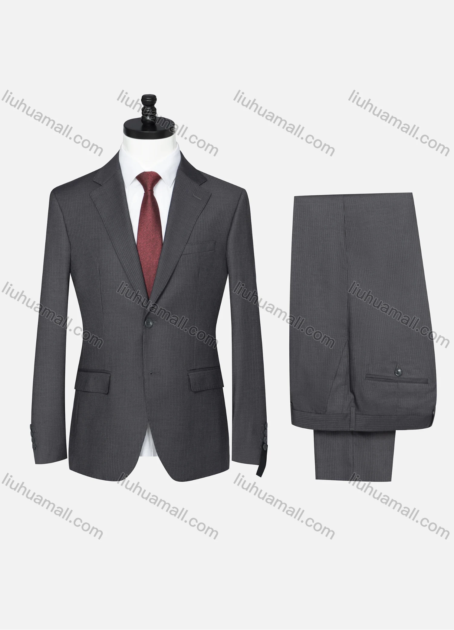 Wholesale Men's Formal Plain Two Button Blazer Jacket & Pants 2 Piece Suit Set D3088# - Liuhuamall