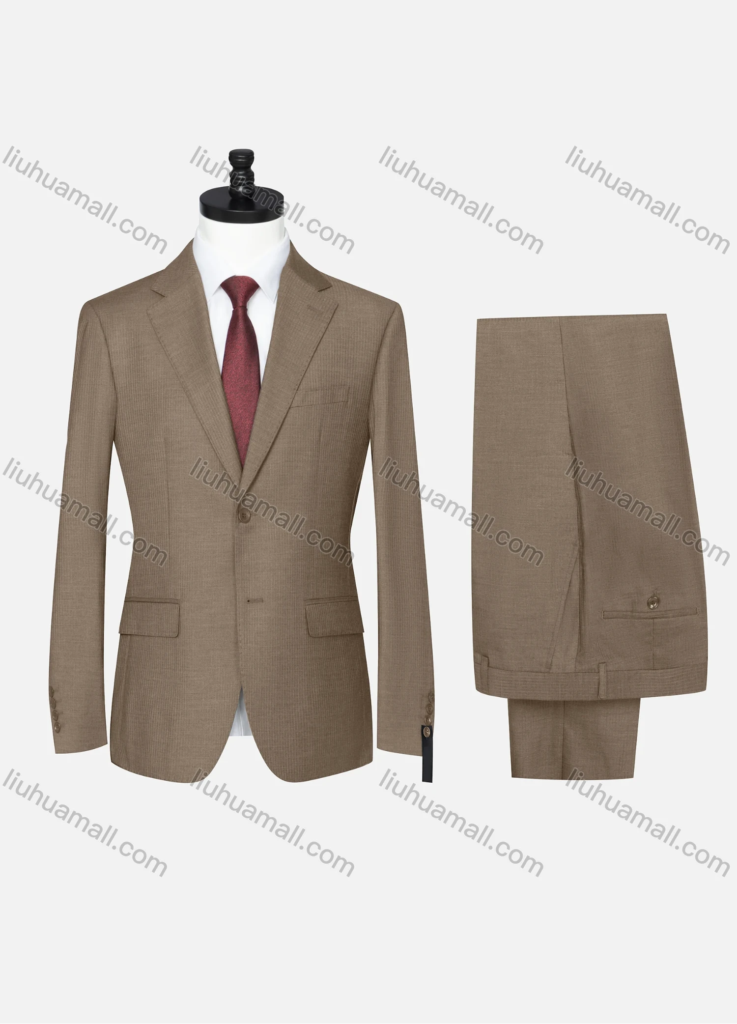 Wholesale Men's Formal Plain Two Button Blazer Jacket & Pants 2 Piece Suit Set D3088# - Liuhuamall