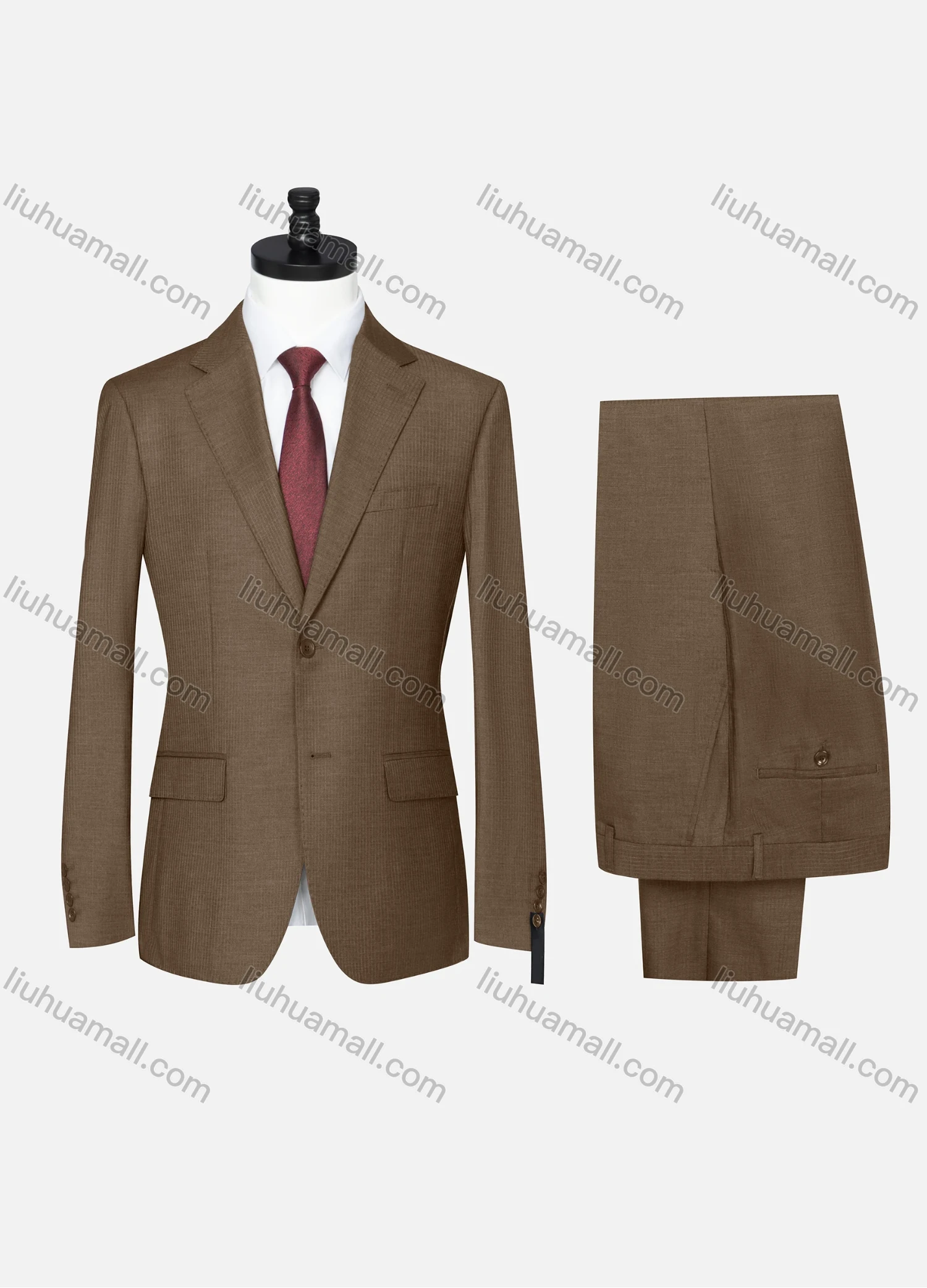 Wholesale Men's Formal Plain Two Button Blazer Jacket & Pants 2 Piece Suit Set D3088# - Liuhuamall