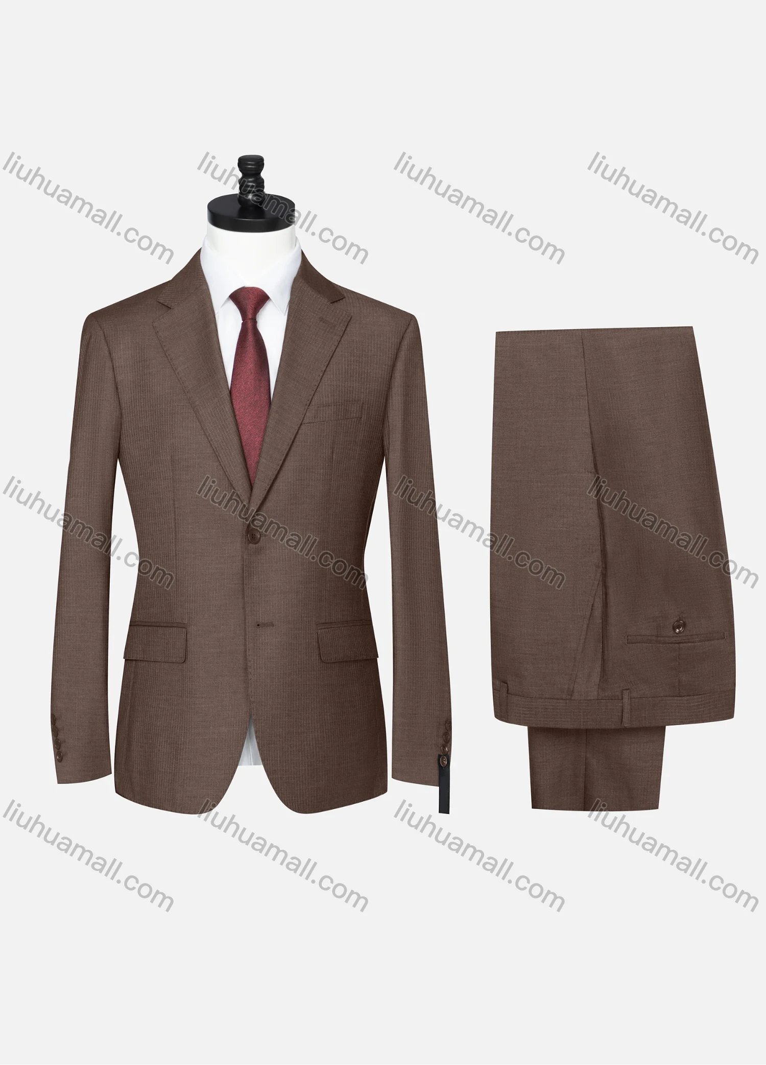Wholesale Men's Formal Plain Two Button Blazer Jacket & Pants 2 Piece Suit Set D3088# - Liuhuamall