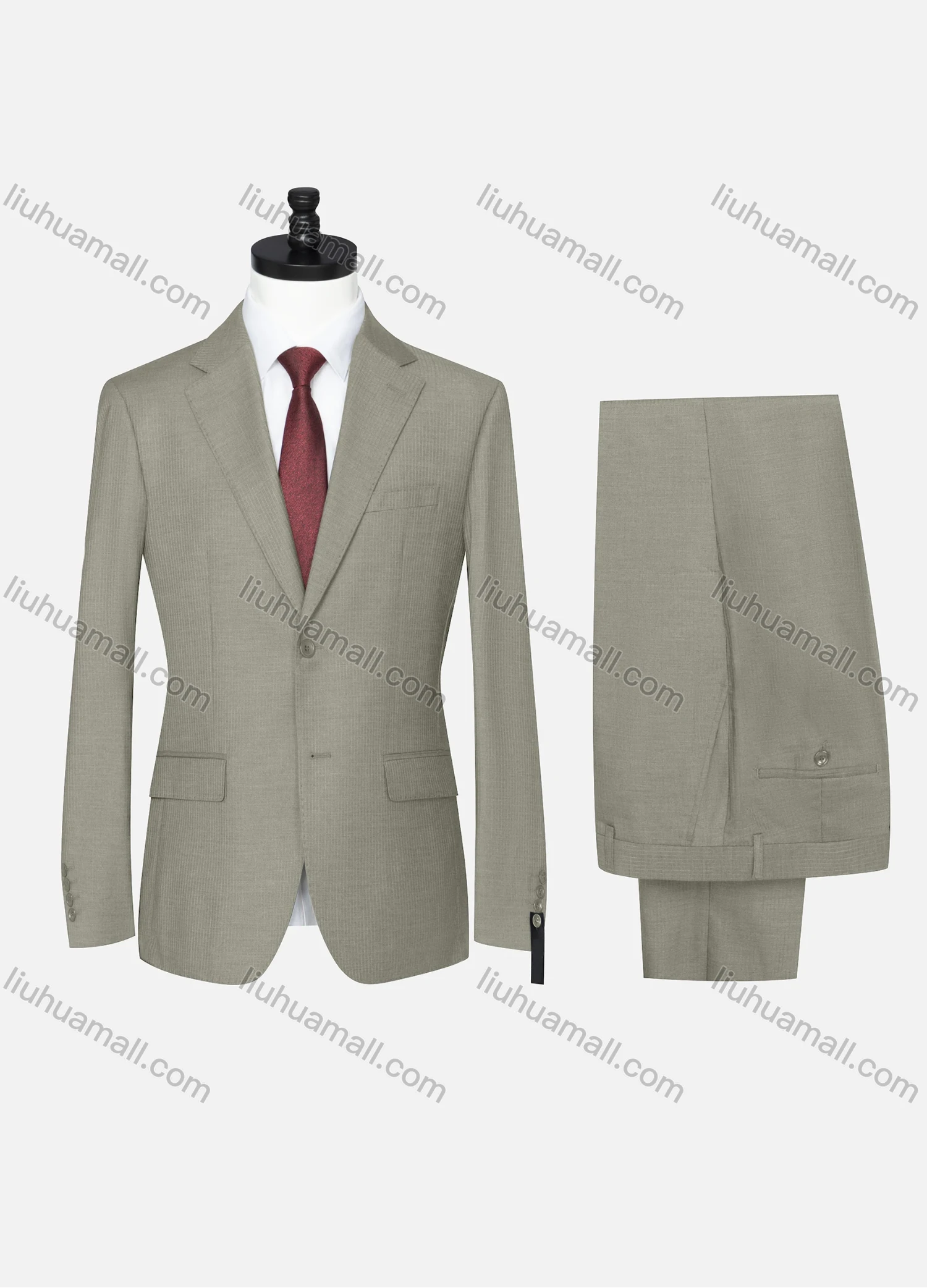 Wholesale Men's Formal Plain Two Button Blazer Jacket & Pants 2 Piece Suit Set D3088# - Liuhuamall