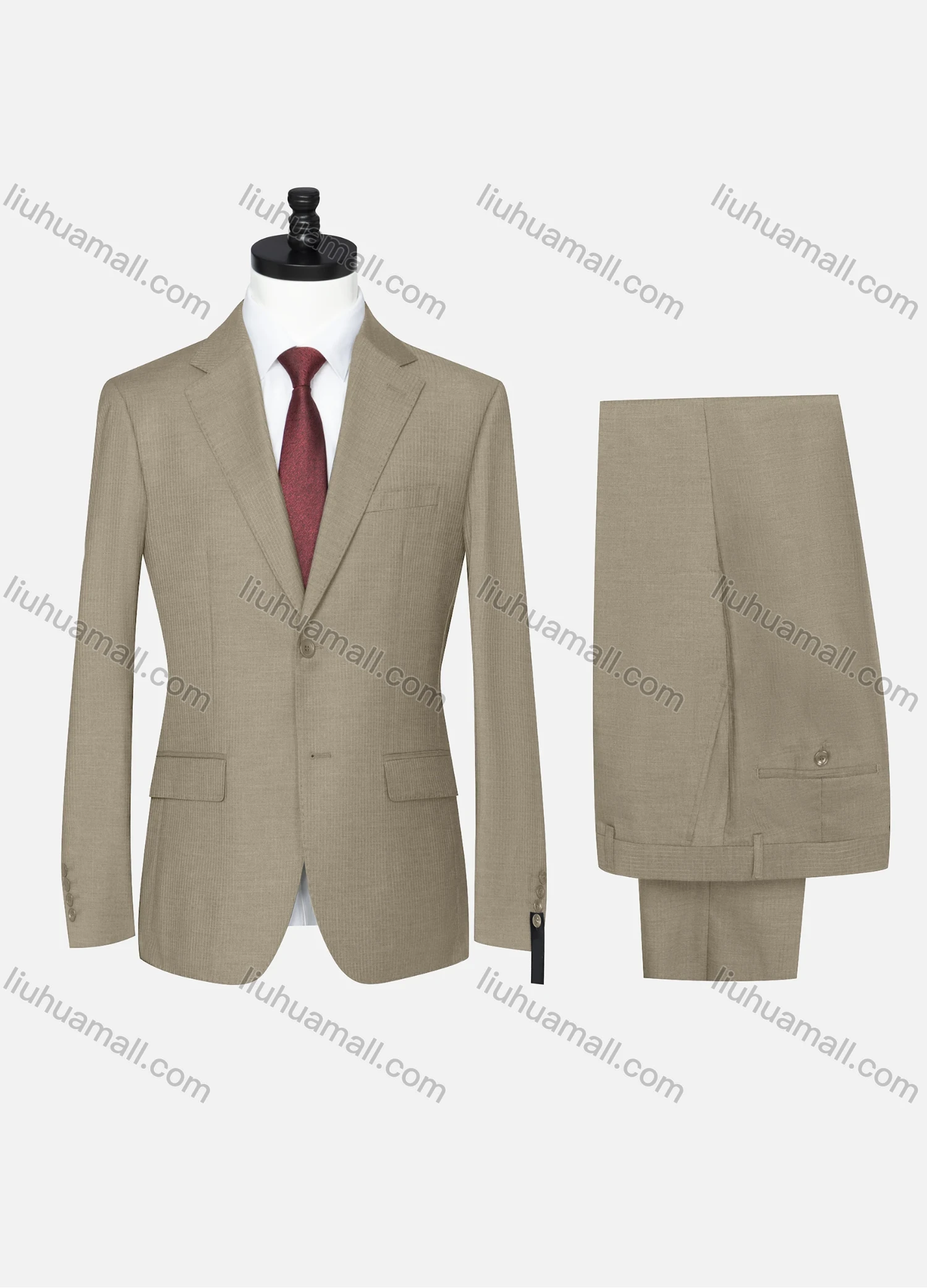 Wholesale Men's Formal Plain Two Button Blazer Jacket & Pants 2 Piece Suit Set D3088# - Liuhuamall