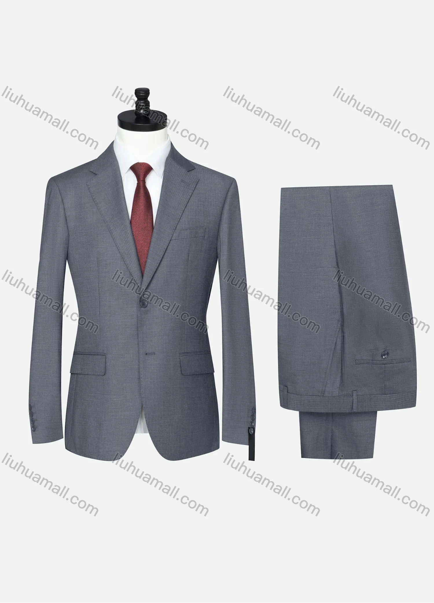 Wholesale Men's Formal Plain Two Button Blazer Jacket & Pants 2 Piece Suit Set D3088# - Liuhuamall