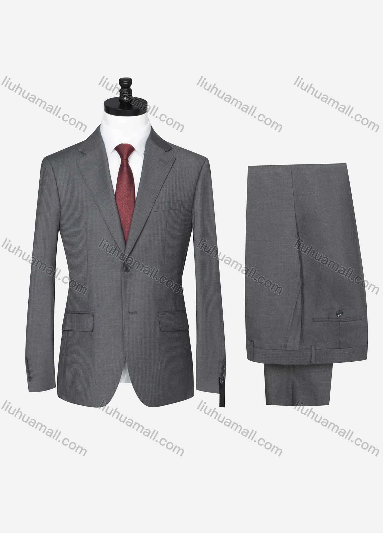 Wholesale Men's Formal Plain Two Button Blazer Jacket & Pants 2 Piece Suit Set D3088# - Liuhuamall