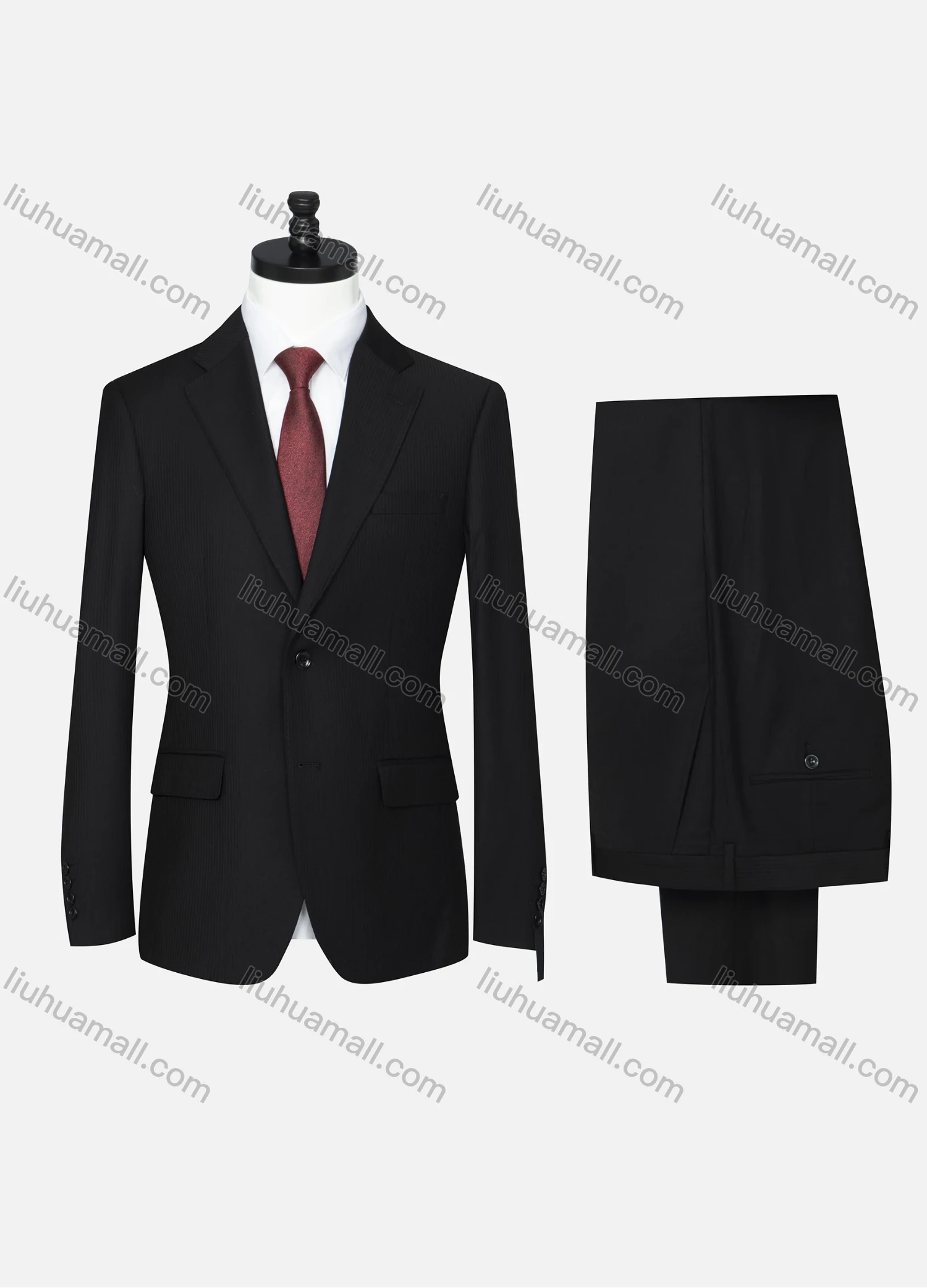 Wholesale Men's Formal Plain Two Button Blazer Jacket & Pants 2 Piece Suit Set D3088# - Liuhuamall