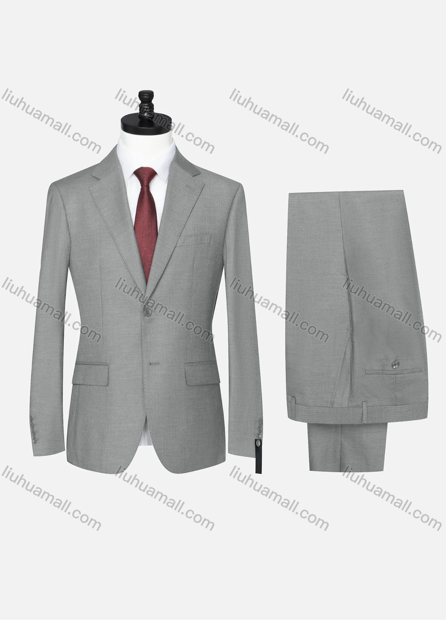 Wholesale Men's Formal Plain Two Button Blazer Jacket & Pants 2 Piece Suit Set D3088# - Liuhuamall