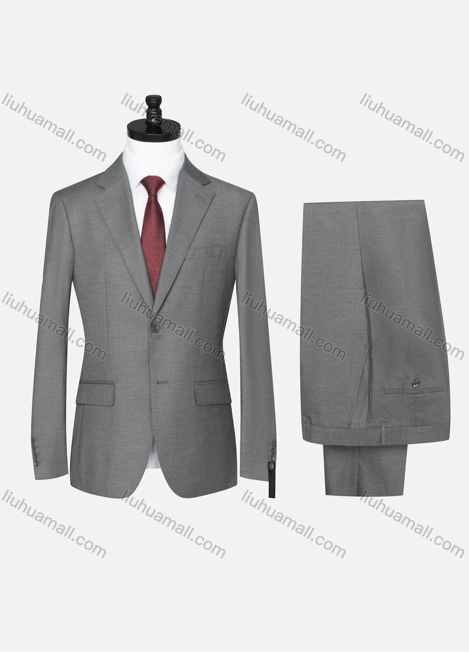 Wholesale Men's Formal Plain Two Button Blazer Jacket & Pants 2 Piece Suit Set D3088# - Liuhuamall
