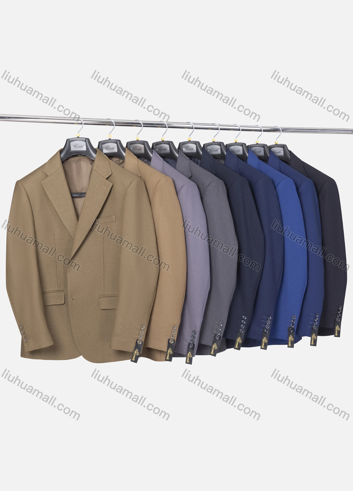 Wholesale Men's Formal Plain Two Button Blazer Jacket & Pants 2 Piece Suit Set 973# - Liuhuamall