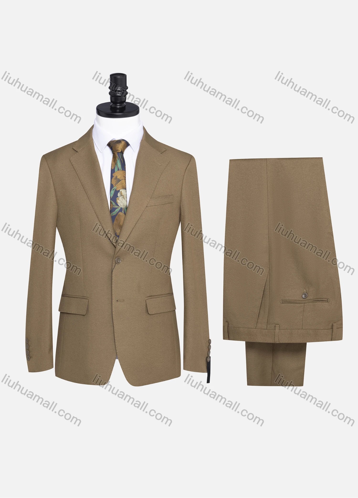 Wholesale Men's Formal Plain Two Button Blazer Jacket & Pants 2 Piece Suit Set 973# - Liuhuamall