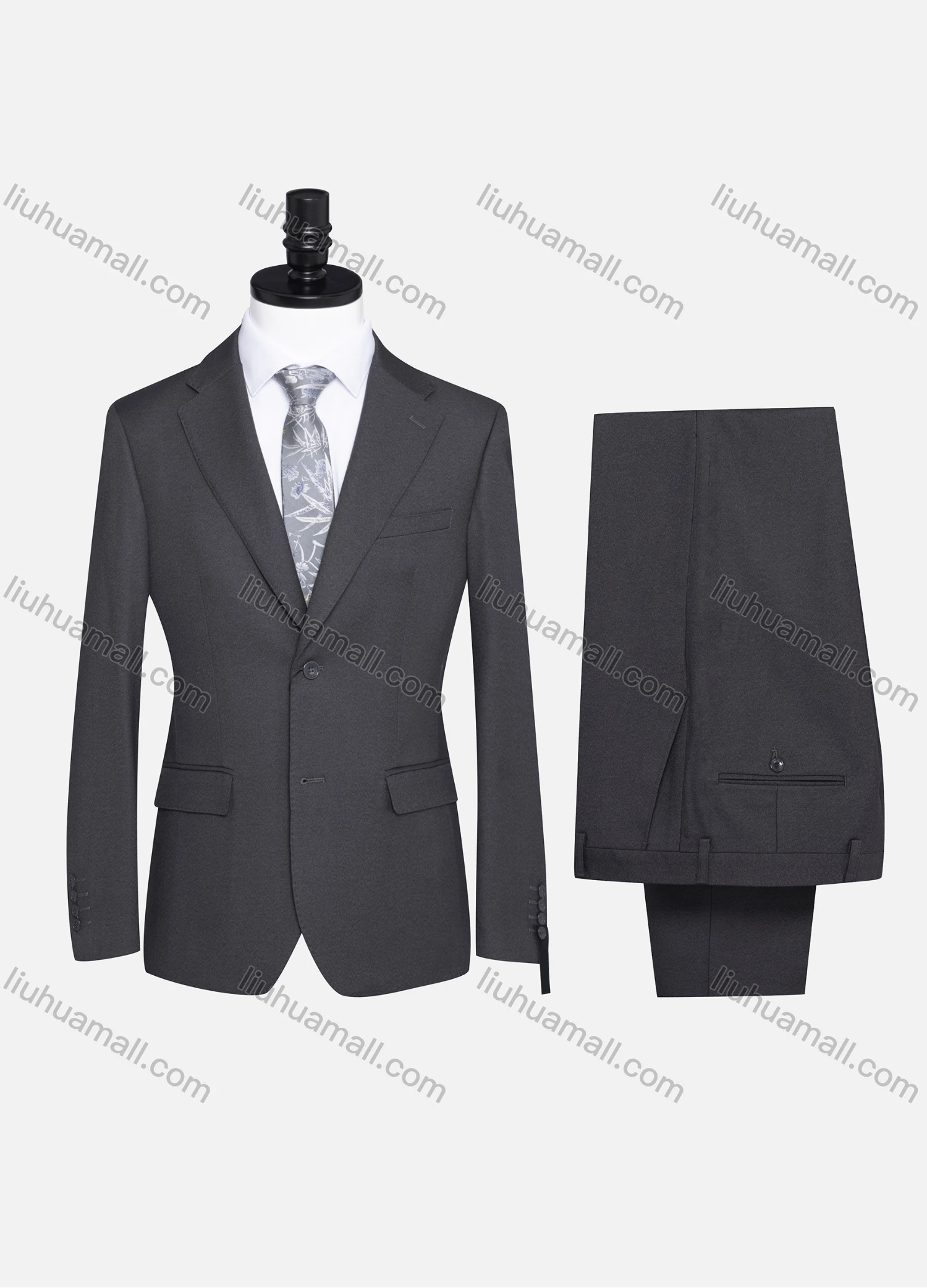 Wholesale Men's Formal Plain Two Button Blazer Jacket & Pants 2 Piece Suit Set 973# - Liuhuamall