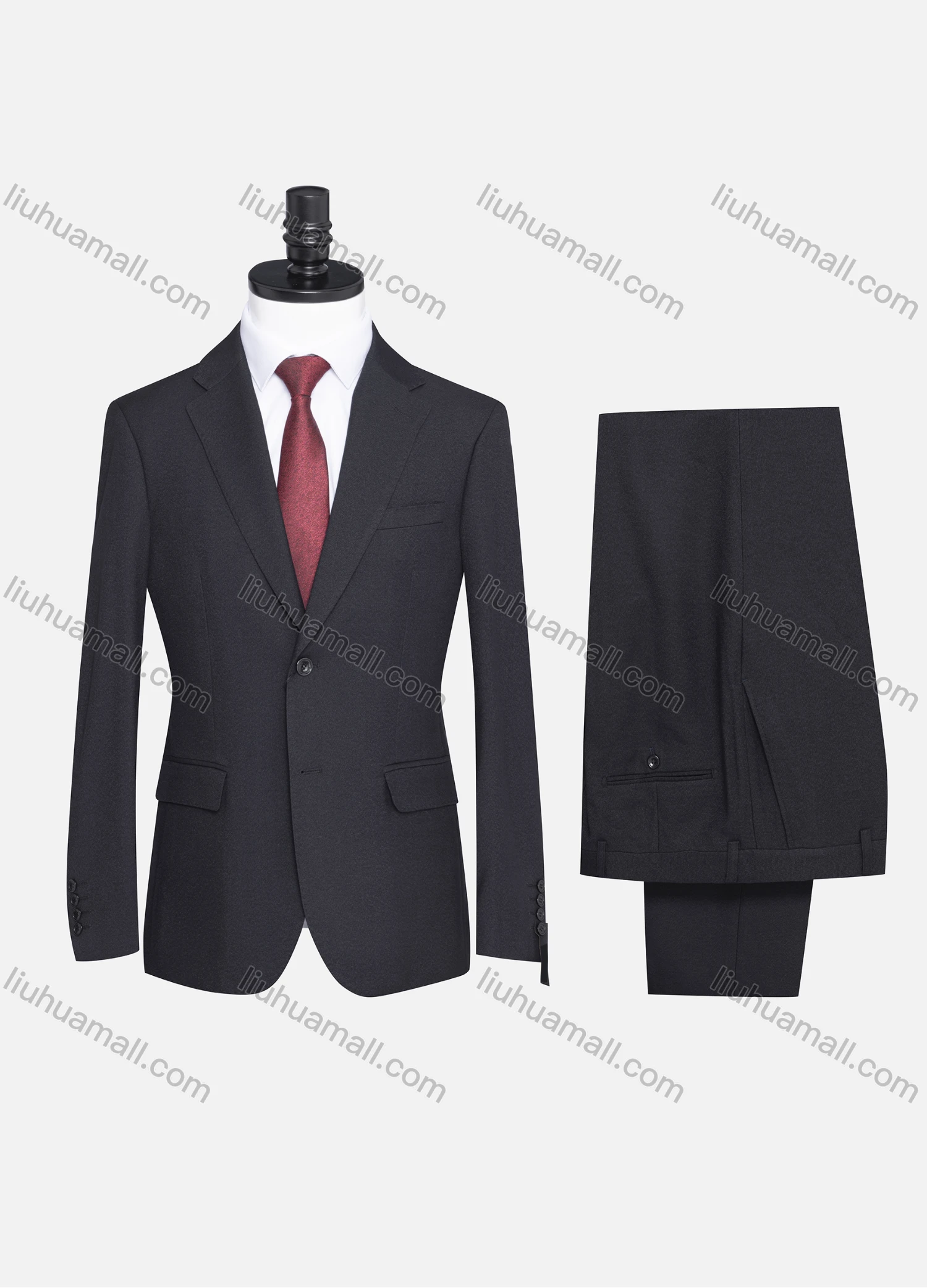Wholesale Men's Formal Plain Two Button Blazer Jacket & Pants 2 Piece Suit Set 973# - Liuhuamall