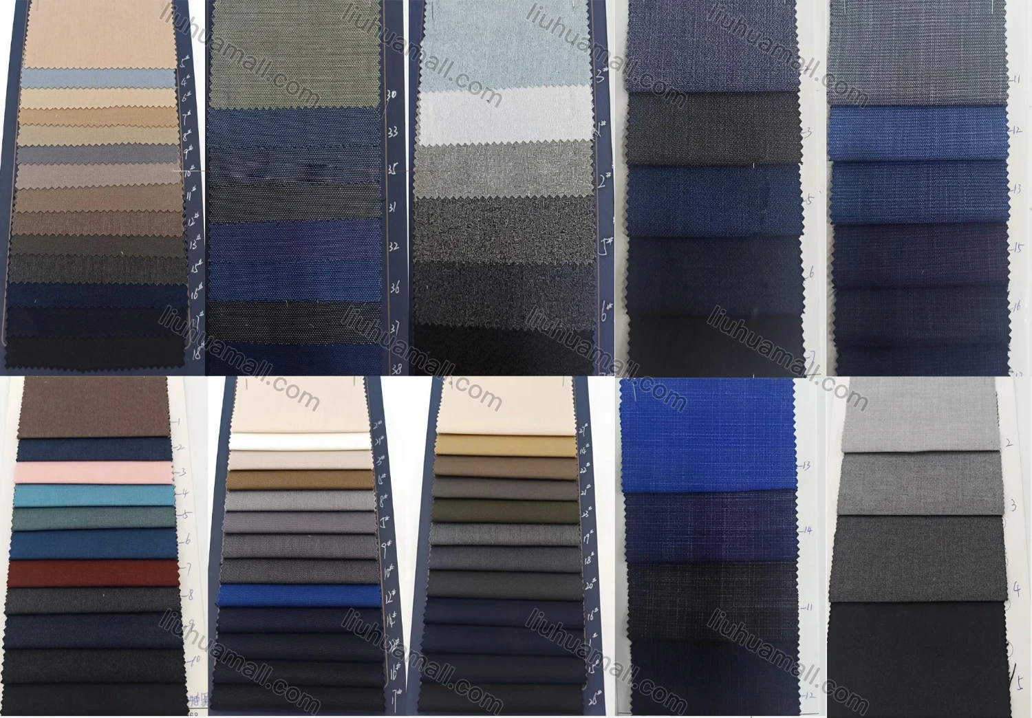 Wholesale Men's Formal Plain Two Button Blazer Jacket & Pants 2 Piece Suit Set 989# - Liuhuamall