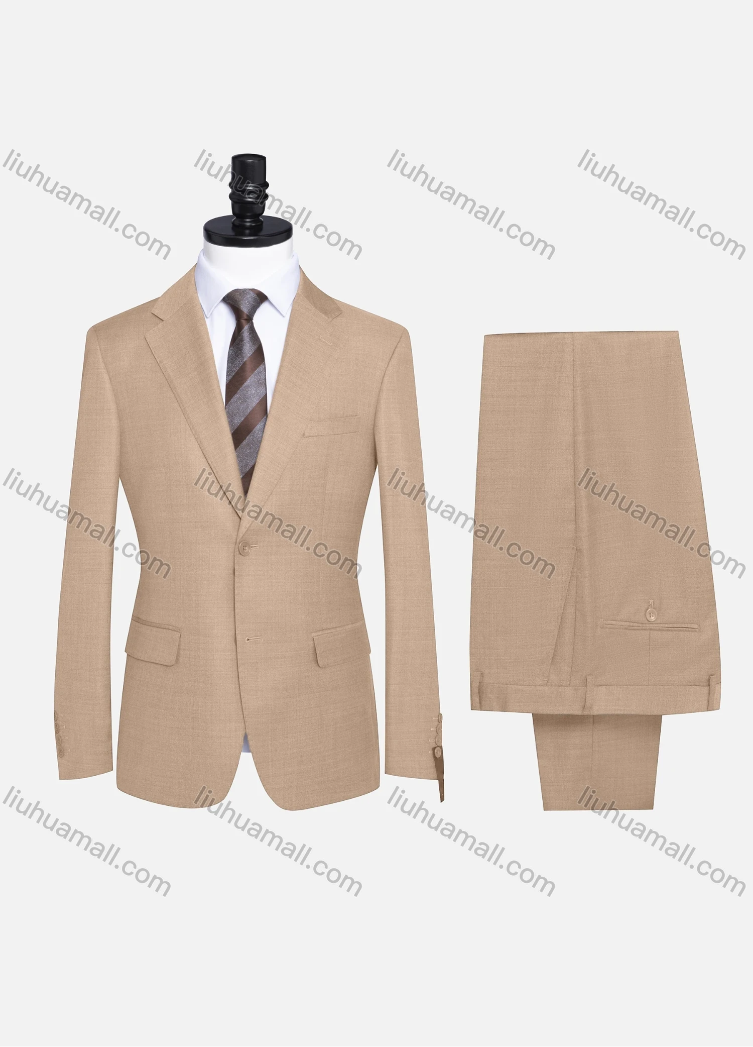 Wholesale Men's Formal Plain Two Button Blazer Jacket & Pants 2 Piece Suit Set 989# - Liuhuamall