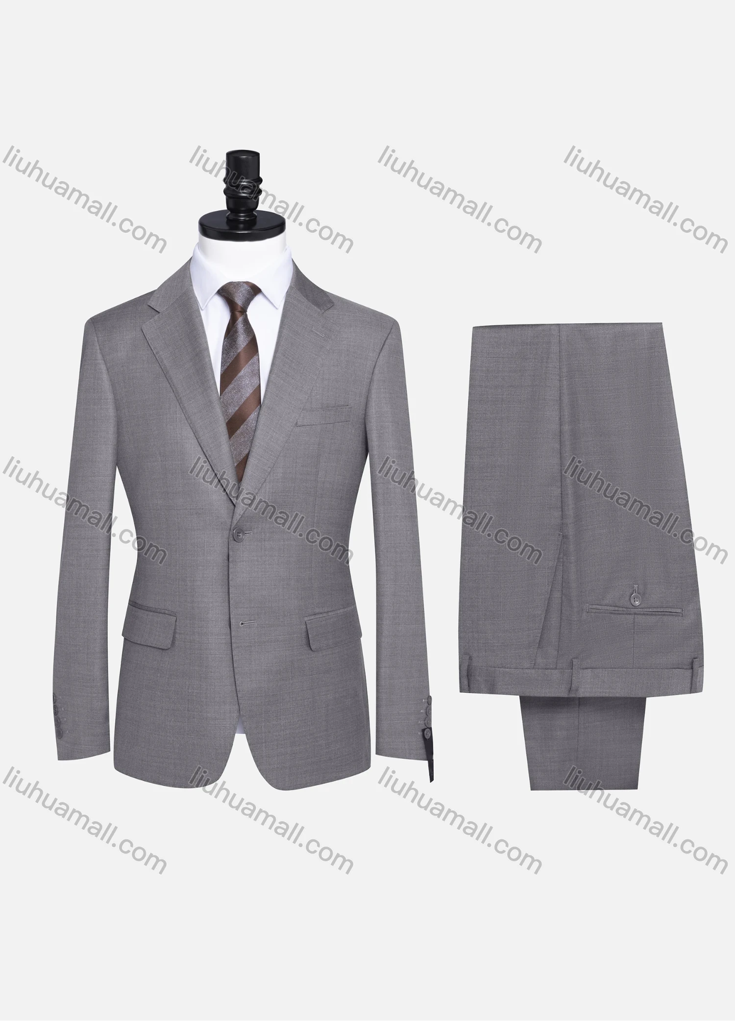 Wholesale Men's Formal Plain Two Button Blazer Jacket & Pants 2 Piece Suit Set 989# - Liuhuamall