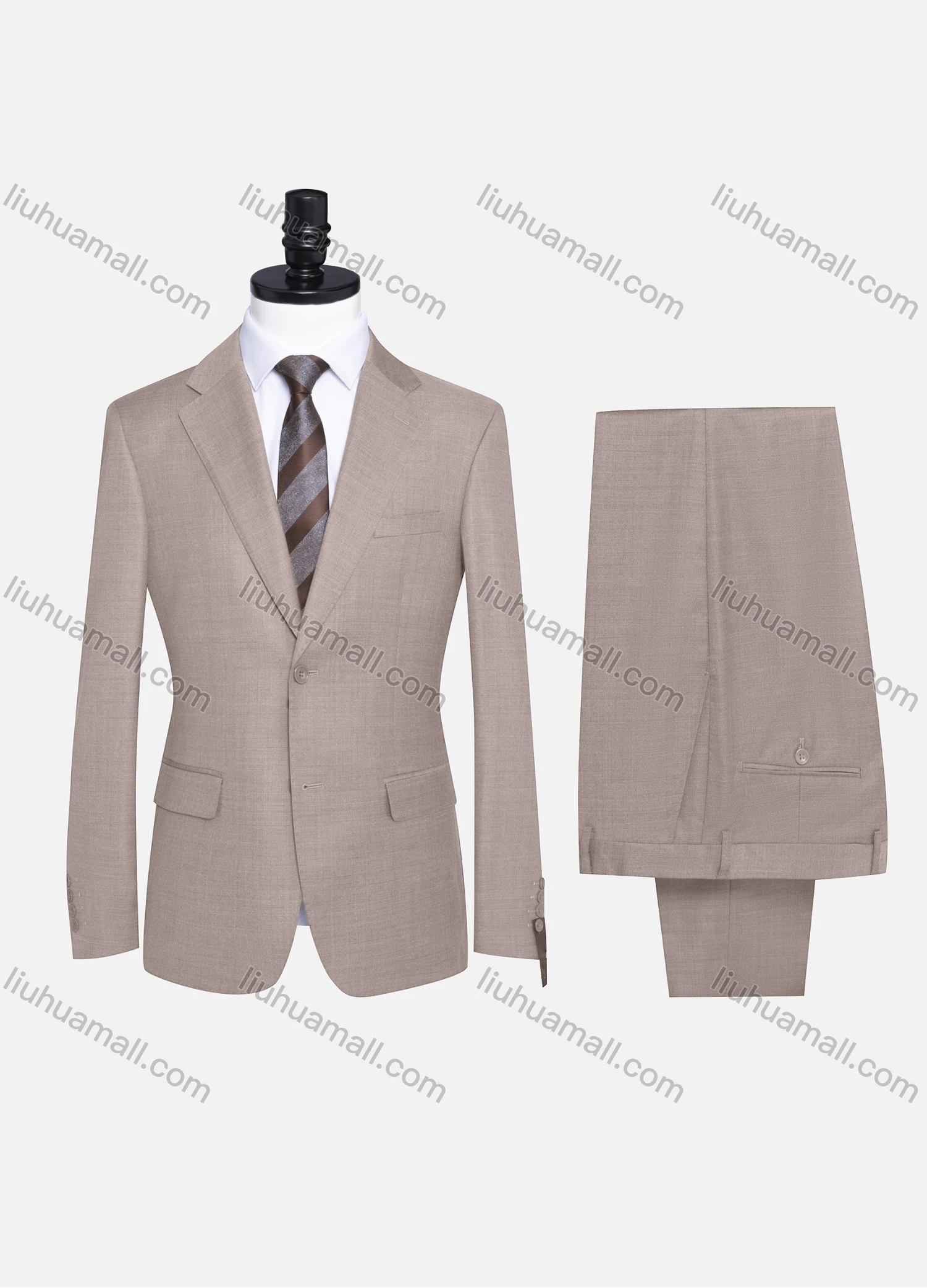 Wholesale Men's Formal Plain Two Button Blazer Jacket & Pants 2 Piece Suit Set 989# - Liuhuamall