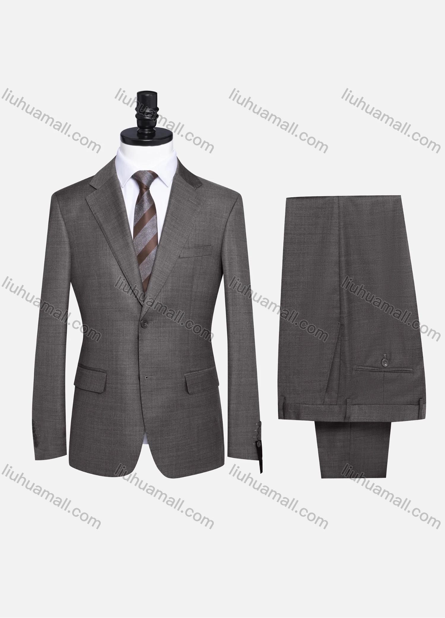 Wholesale Men's Formal Plain Two Button Blazer Jacket & Pants 2 Piece Suit Set 989# - Liuhuamall