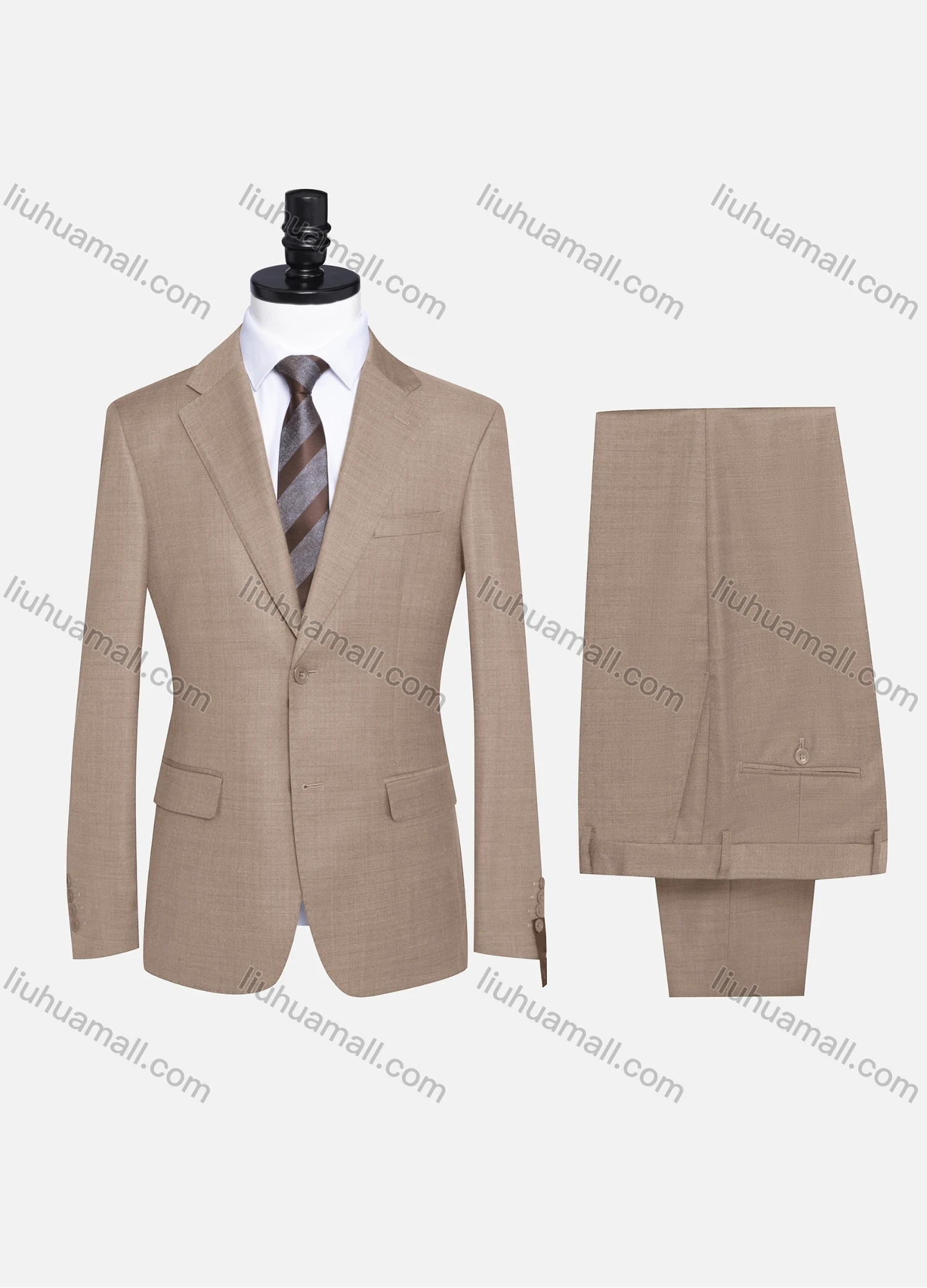 Wholesale Men's Formal Plain Two Button Blazer Jacket & Pants 2 Piece Suit Set 989# - Liuhuamall