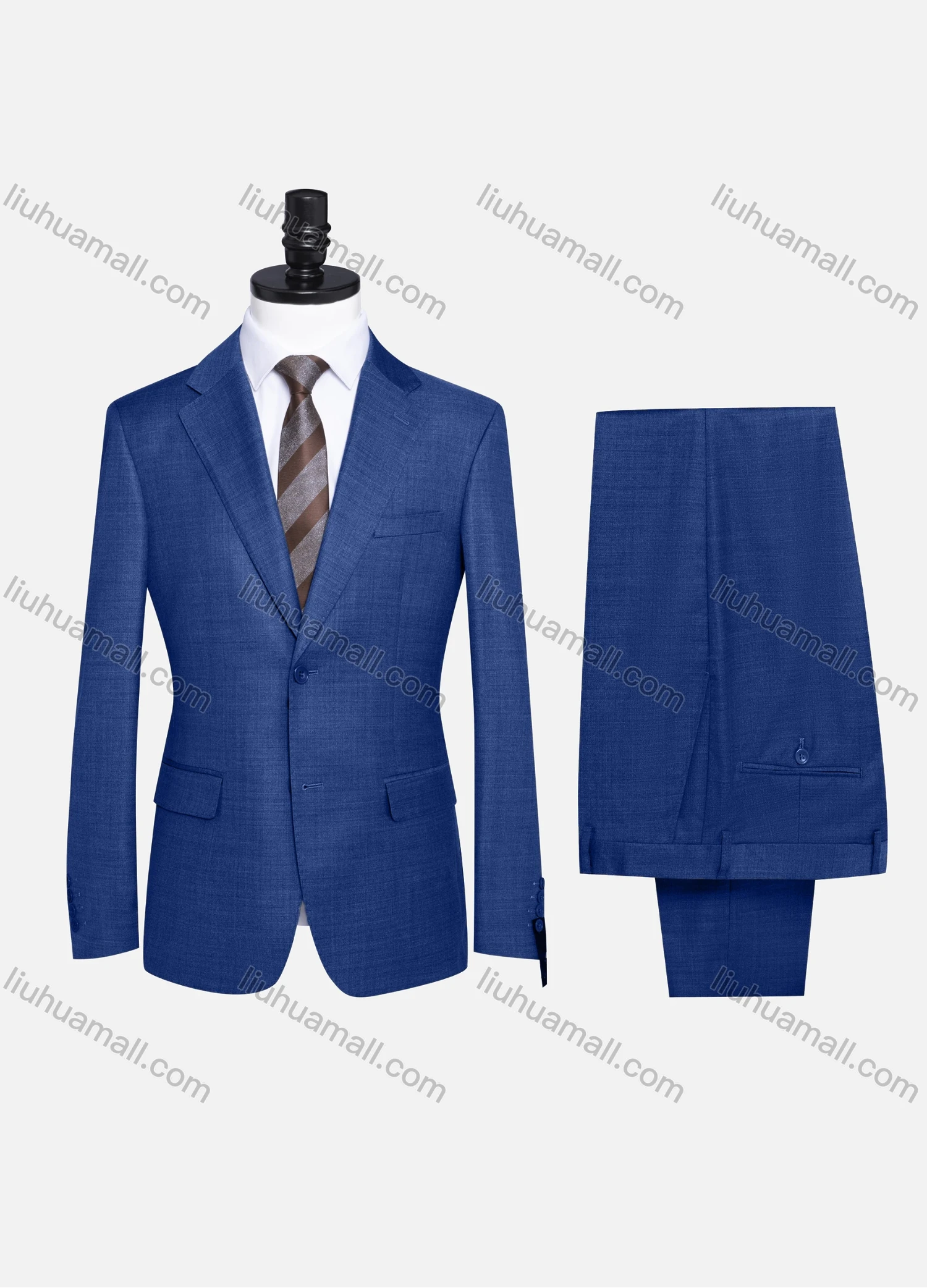 Wholesale Men's Formal Plain Two Button Blazer Jacket & Pants 2 Piece Suit Set 989# - Liuhuamall