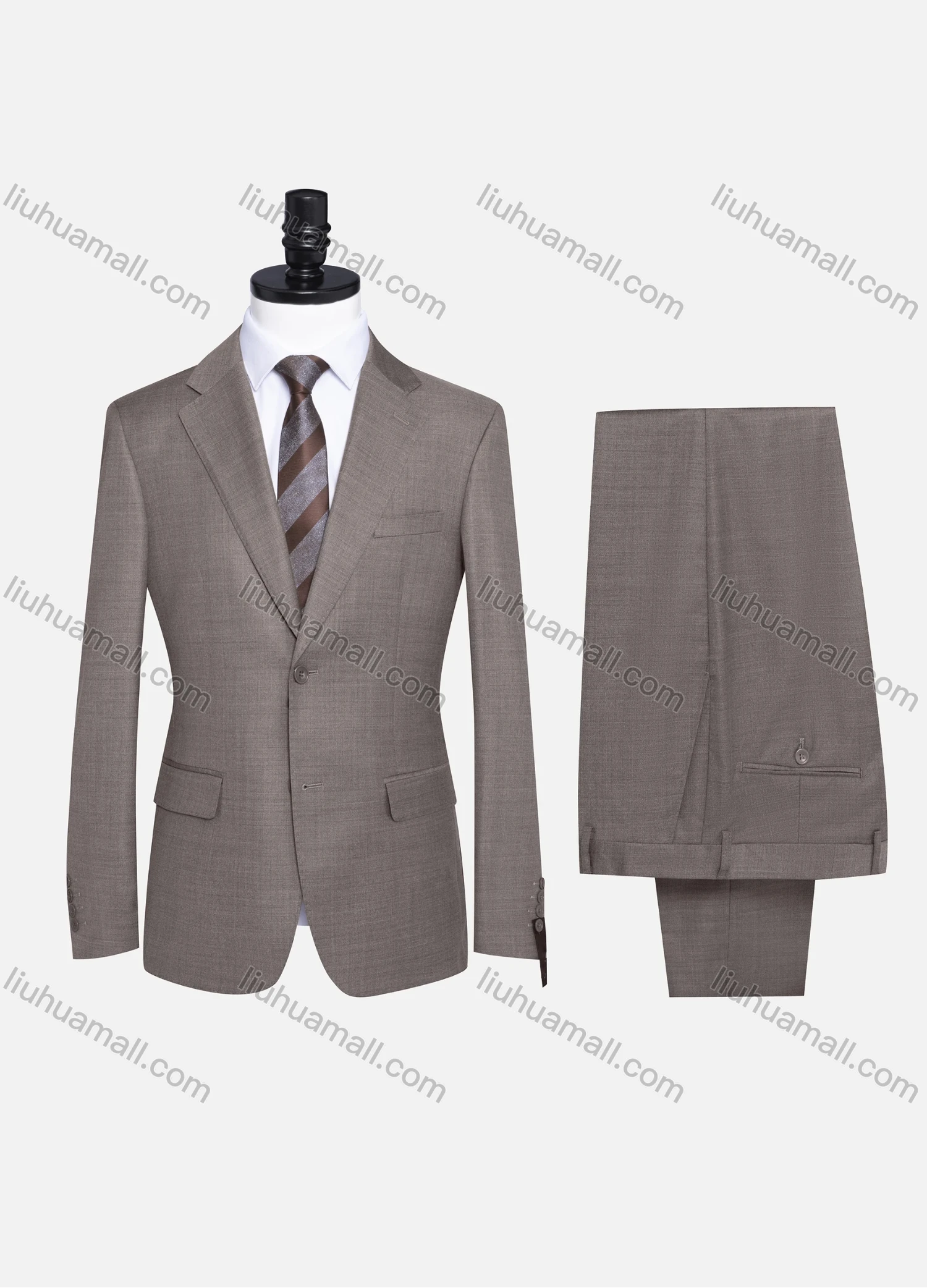Wholesale Men's Formal Plain Two Button Blazer Jacket & Pants 2 Piece Suit Set 989# - Liuhuamall