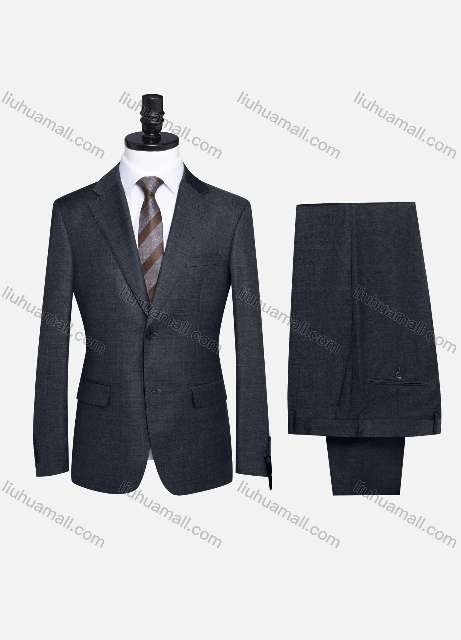 Wholesale Men's Formal Plain Two Button Blazer Jacket & Pants 2 Piece Suit Set 989# - Liuhuamall