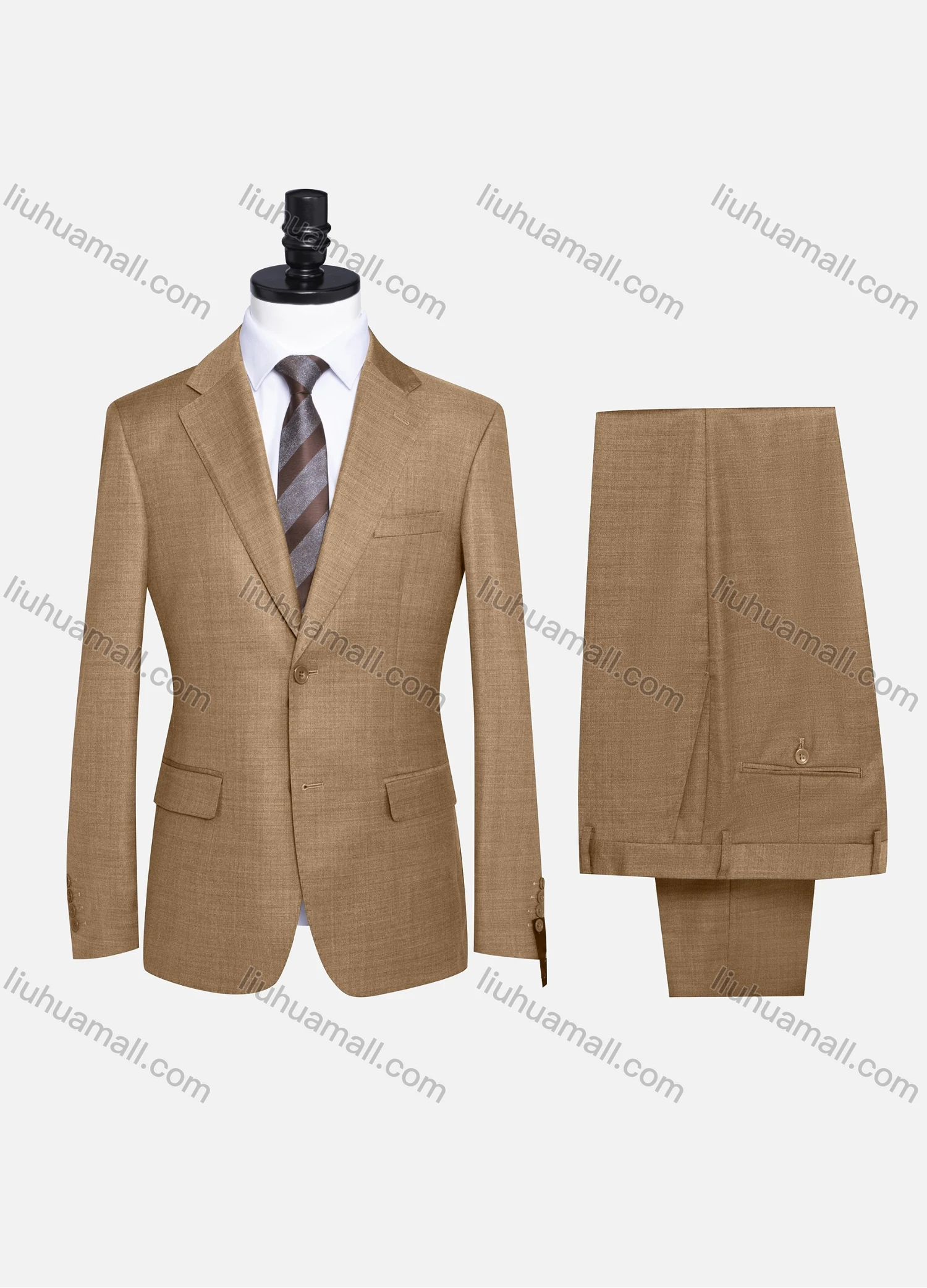 Wholesale Men's Formal Plain Two Button Blazer Jacket & Pants 2 Piece Suit Set 989# - Liuhuamall
