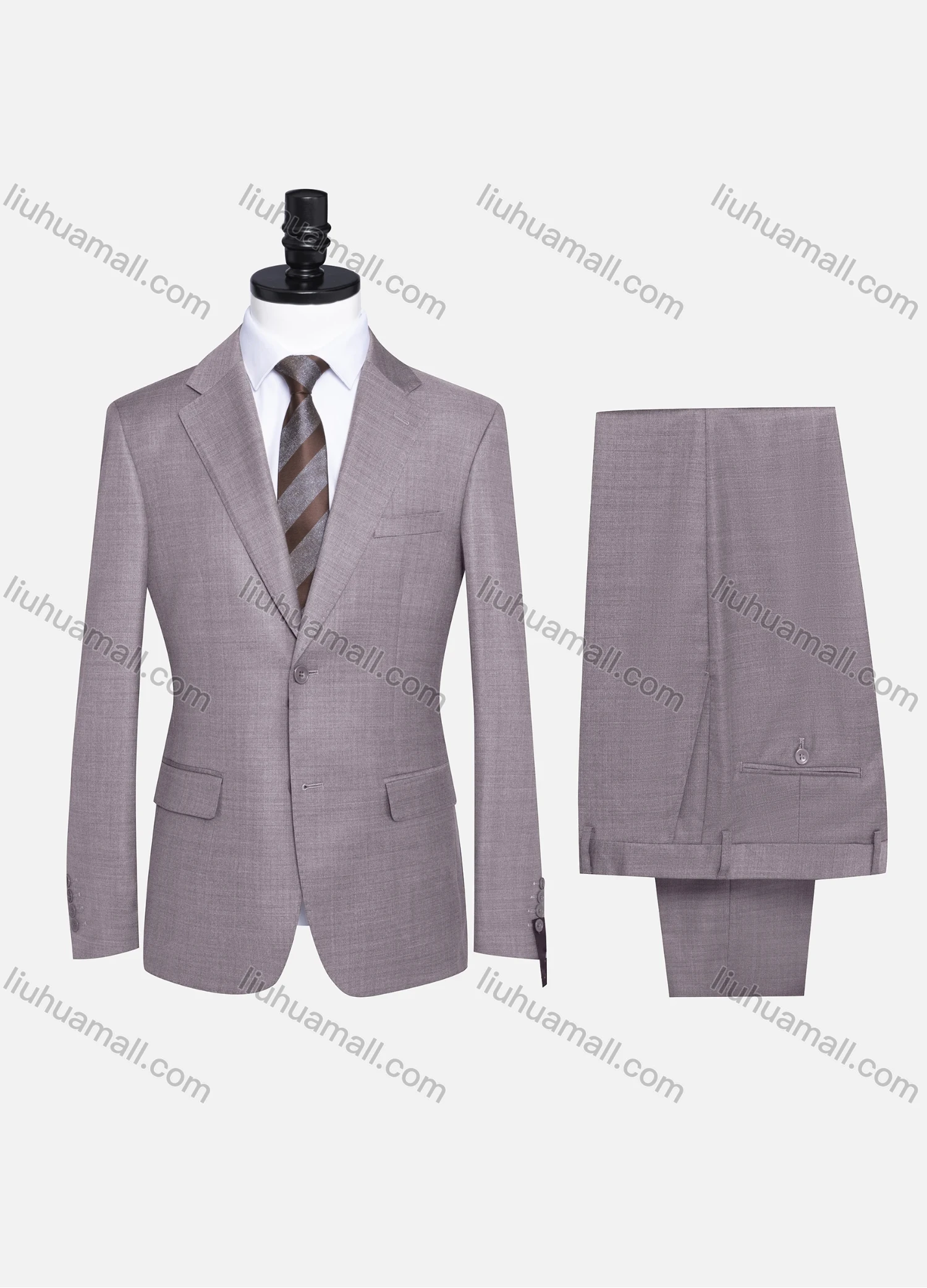Wholesale Men's Formal Plain Two Button Blazer Jacket & Pants 2 Piece Suit Set 989# - Liuhuamall