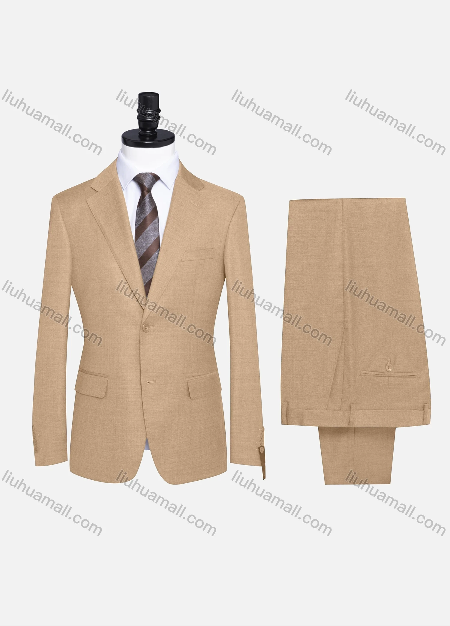 Wholesale Men's Formal Plain Two Button Blazer Jacket & Pants 2 Piece Suit Set 989# - Liuhuamall