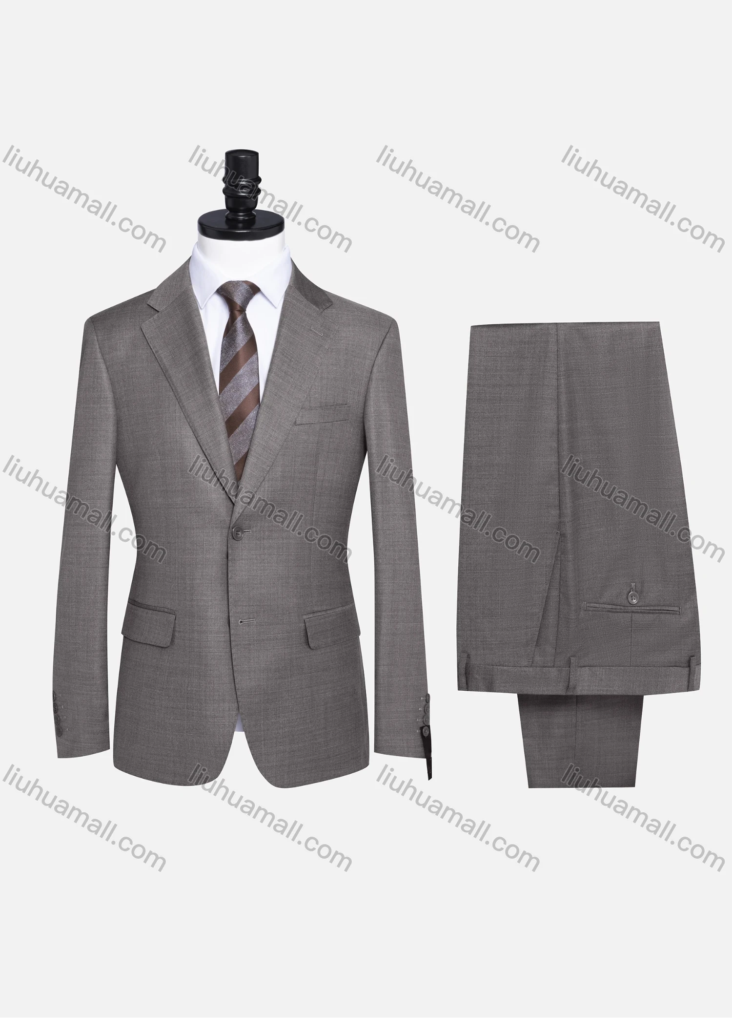 Wholesale Men's Formal Plain Two Button Blazer Jacket & Pants 2 Piece Suit Set 989# - Liuhuamall