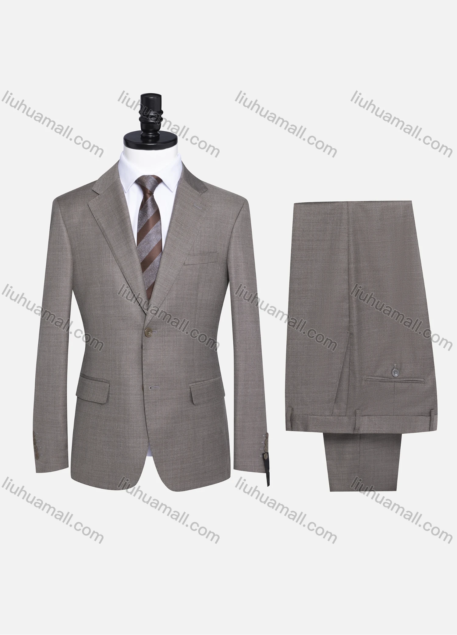 Wholesale Men's Formal Plain Two Button Blazer Jacket & Pants 2 Piece Suit Set 989# - Liuhuamall