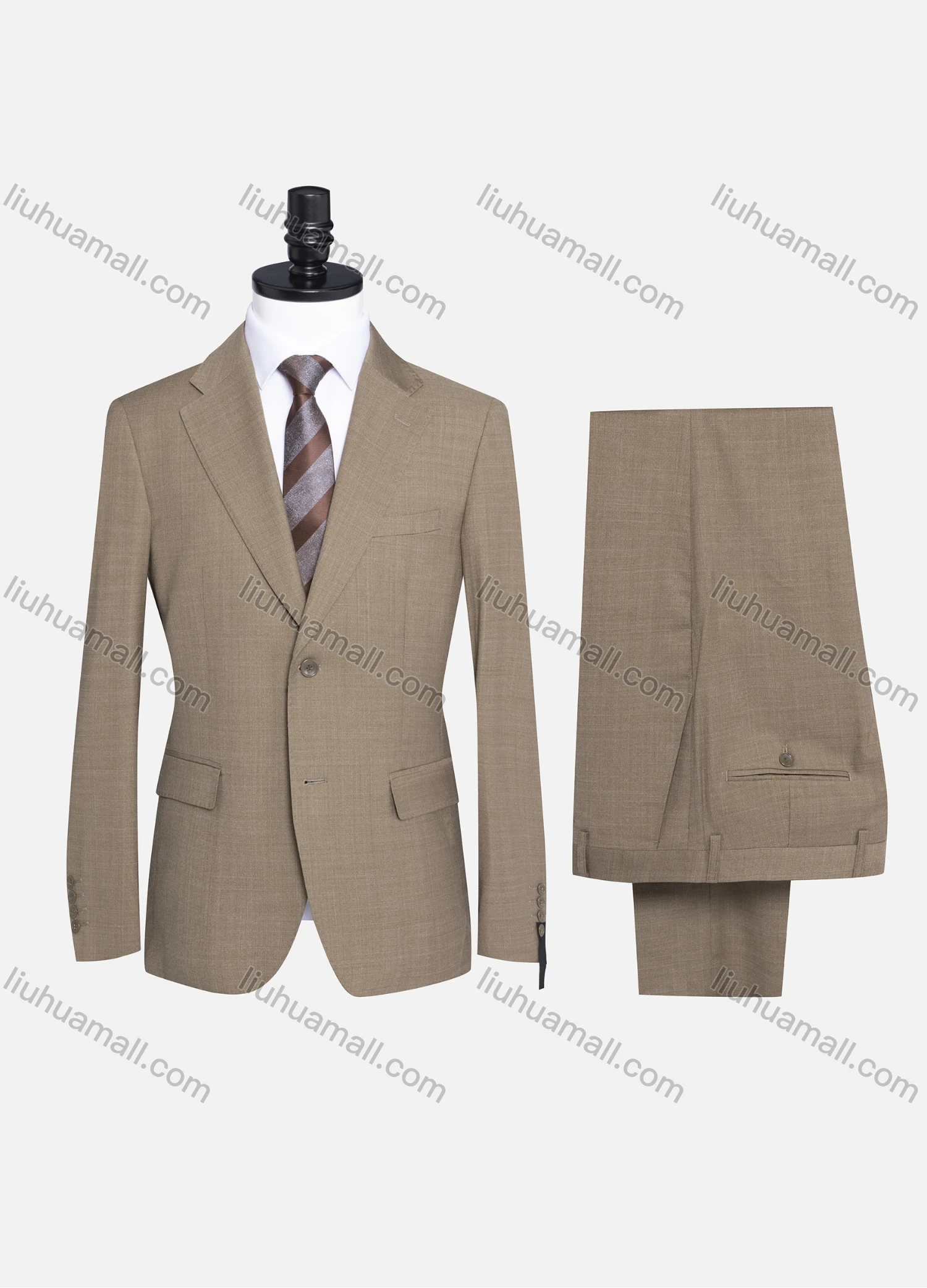 Wholesale Men's Formal Plain Two Button Blazer Jacket & Pants 2 Piece Suit Set 989# - Liuhuamall