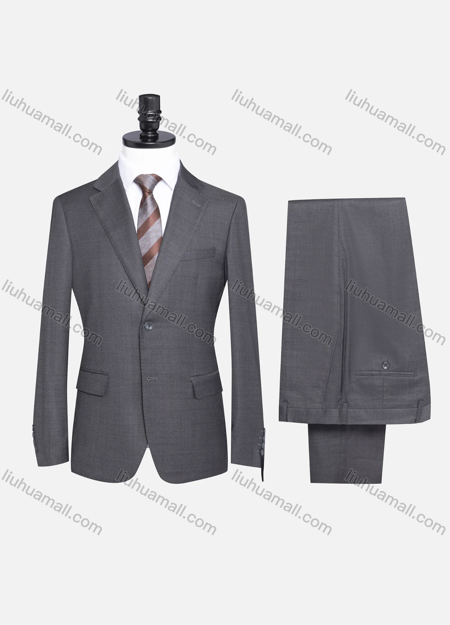 Wholesale Men's Formal Plain Two Button Blazer Jacket & Pants 2 Piece Suit Set 989# - Liuhuamall
