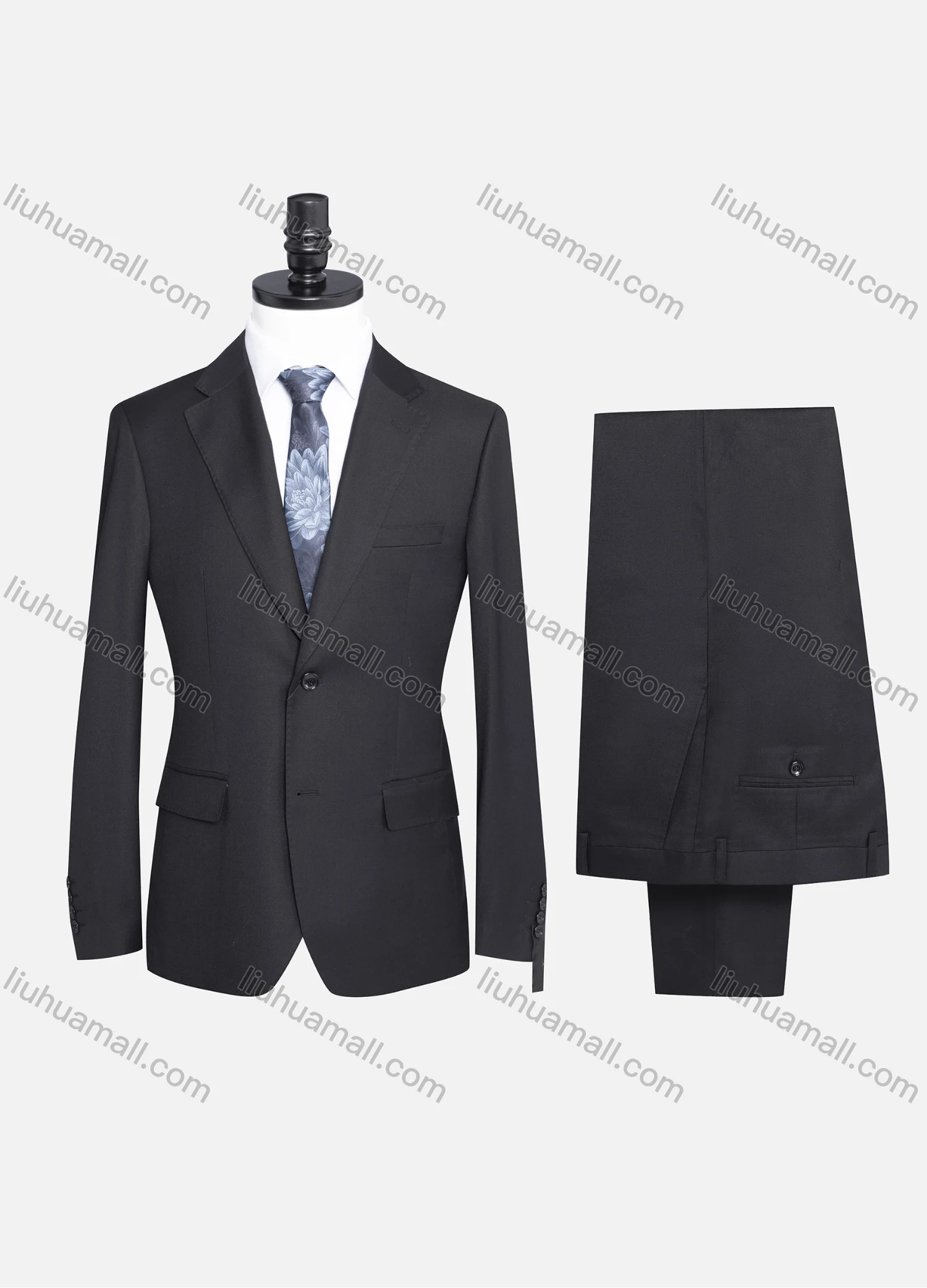 Wholesale Men's Formal Plain Two Button Blazer Jacket & Pants 2 Piece Suit Set 989# - Liuhuamall