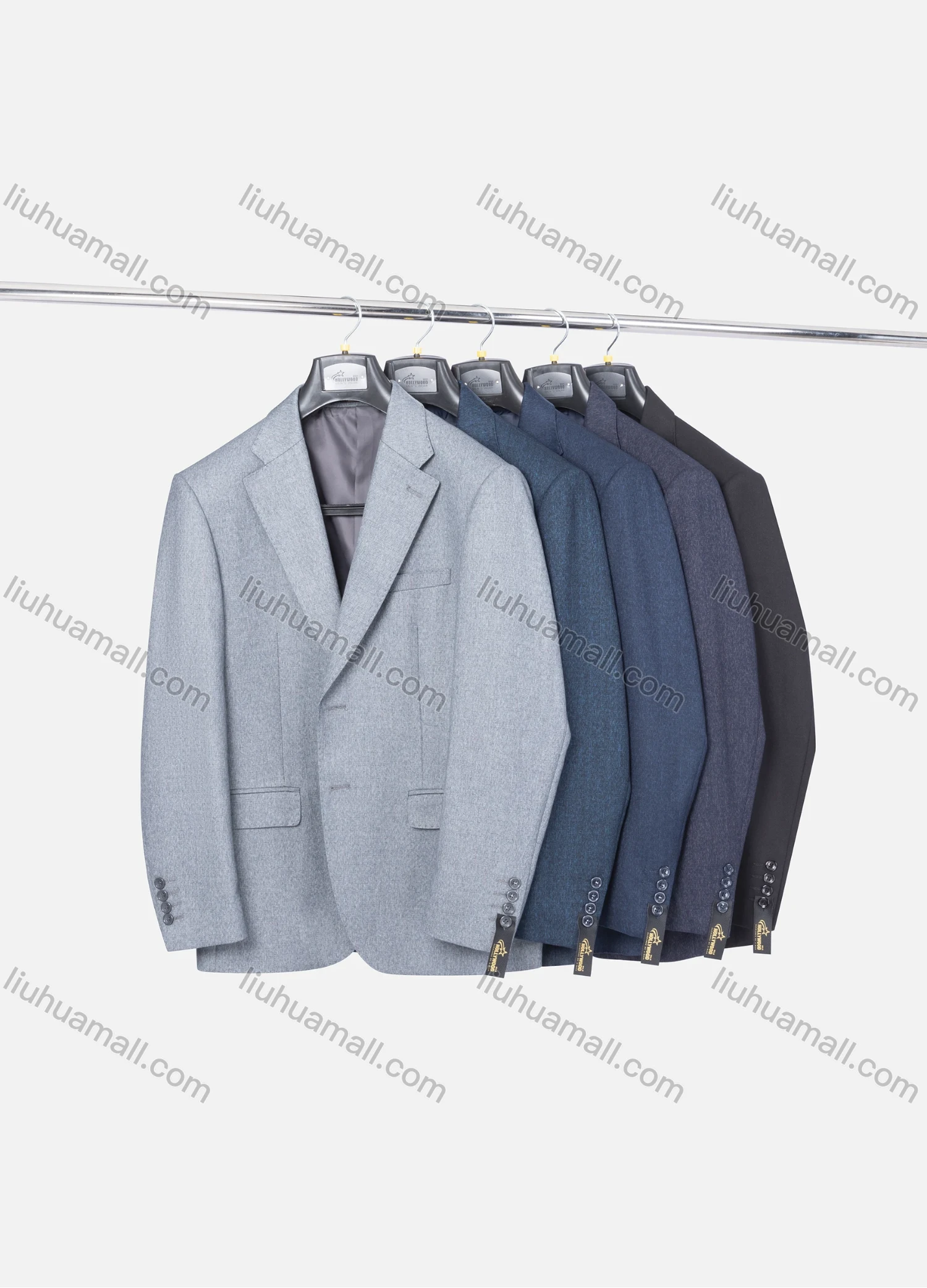 Wholesale Men's Formal Plain Two Button Blazer Jacket & Pants 2 Piece Suit Set 32235# - Liuhuamall