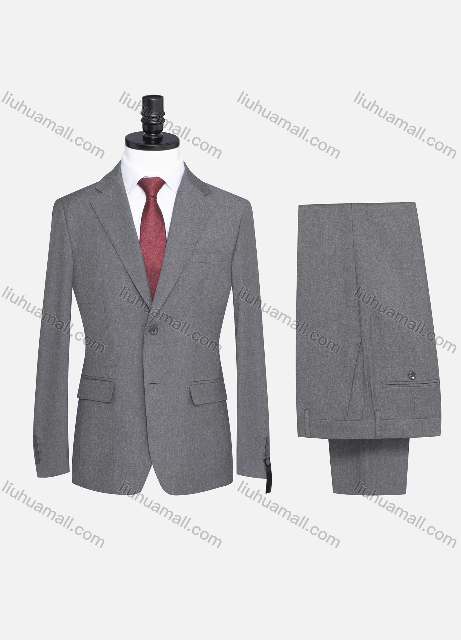 Wholesale Men's Formal Plain Two Button Blazer Jacket & Pants 2 Piece Suit Set 32306# - Liuhuamall