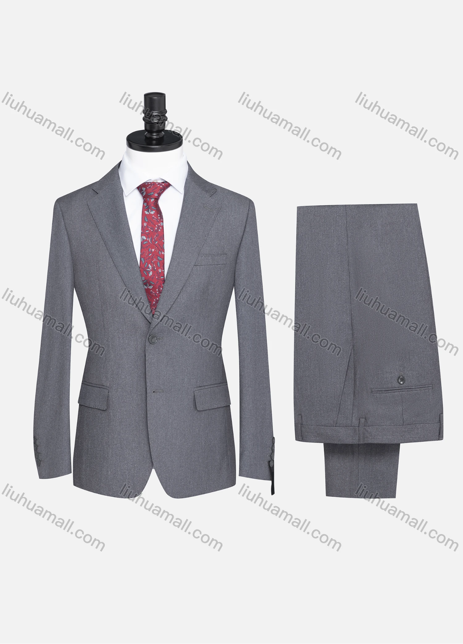 Wholesale Men's Formal Plain Two Button Blazer Jacket & Pants 2 Piece Suit Set 32306# - Liuhuamall