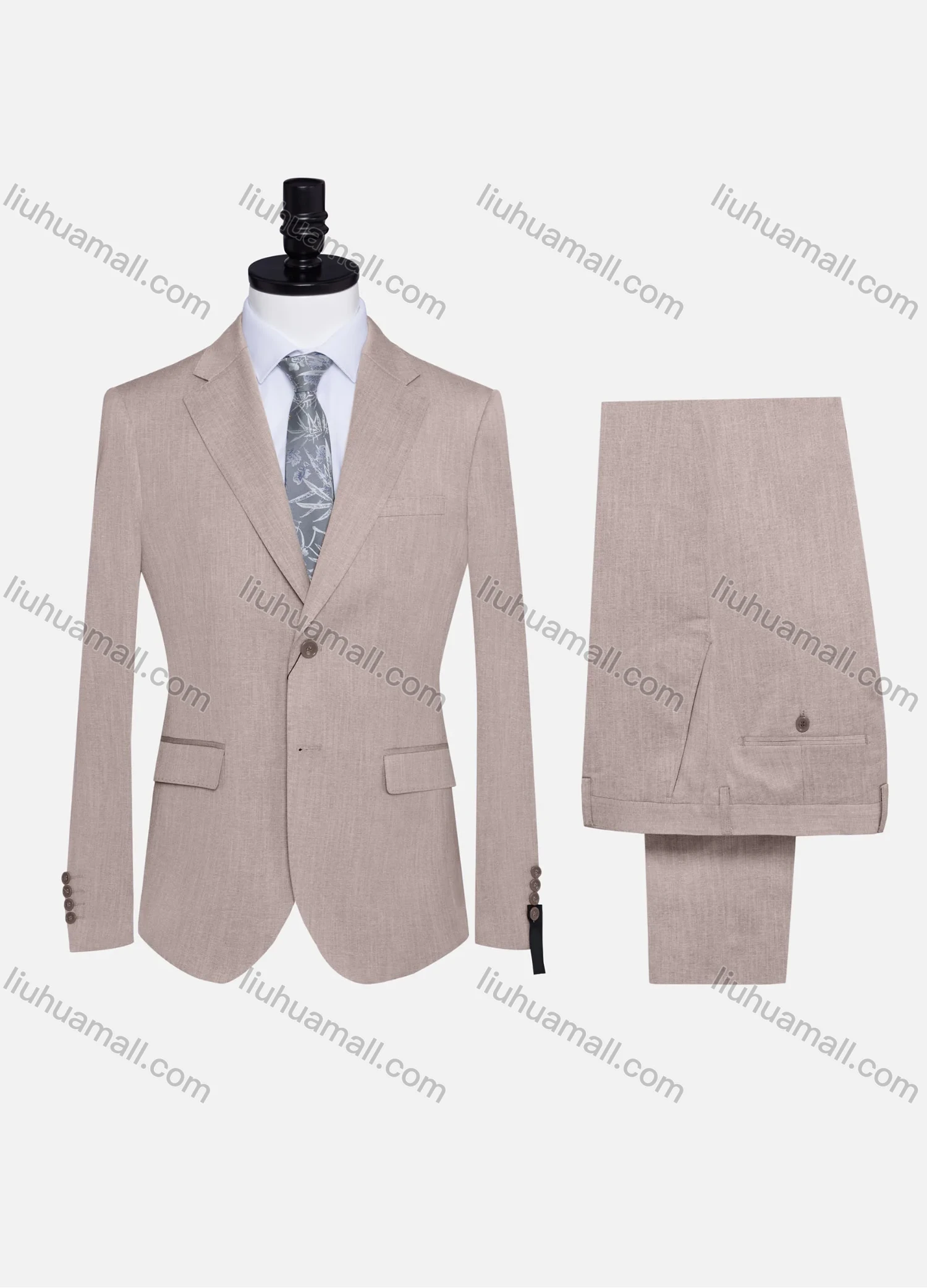 Wholesale Men's Formal Plain Two Button Blazer Jacket & Pants 2 Piece Suit Set 32309# - Liuhuamall