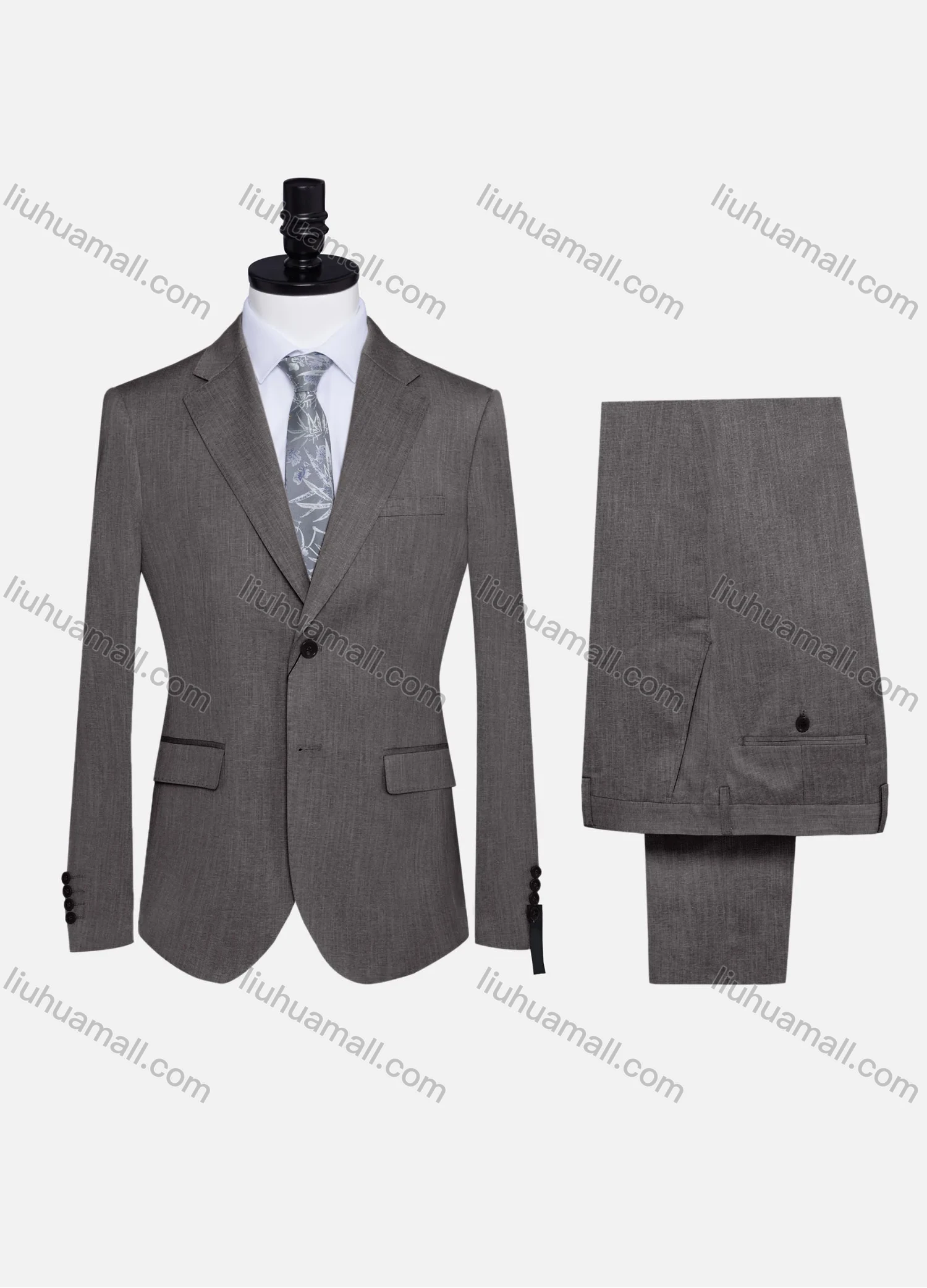 Wholesale Men's Formal Plain Two Button Blazer Jacket & Pants 2 Piece Suit Set 32309# - Liuhuamall