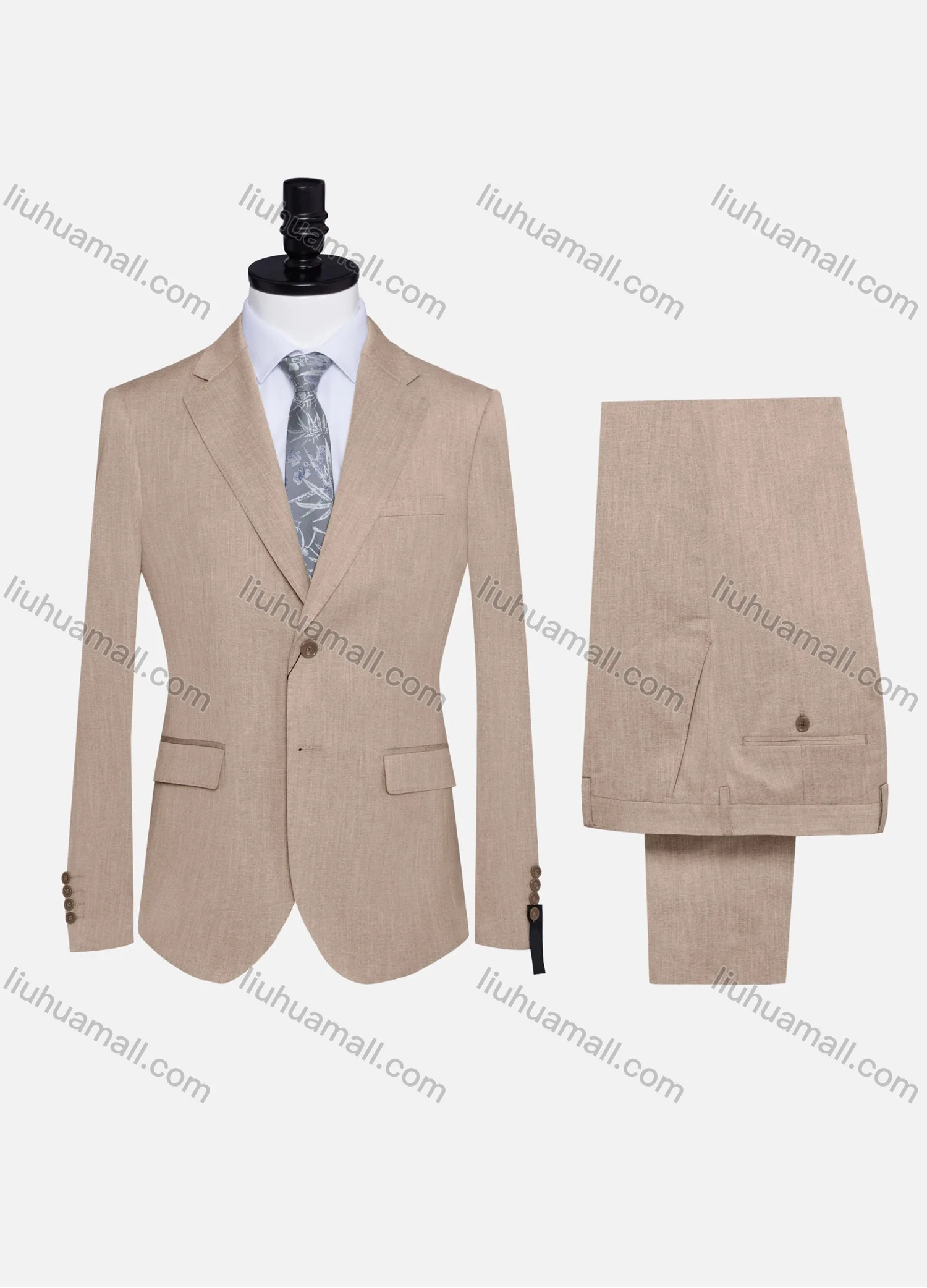 Wholesale Men's Formal Plain Two Button Blazer Jacket & Pants 2 Piece Suit Set 32309# - Liuhuamall