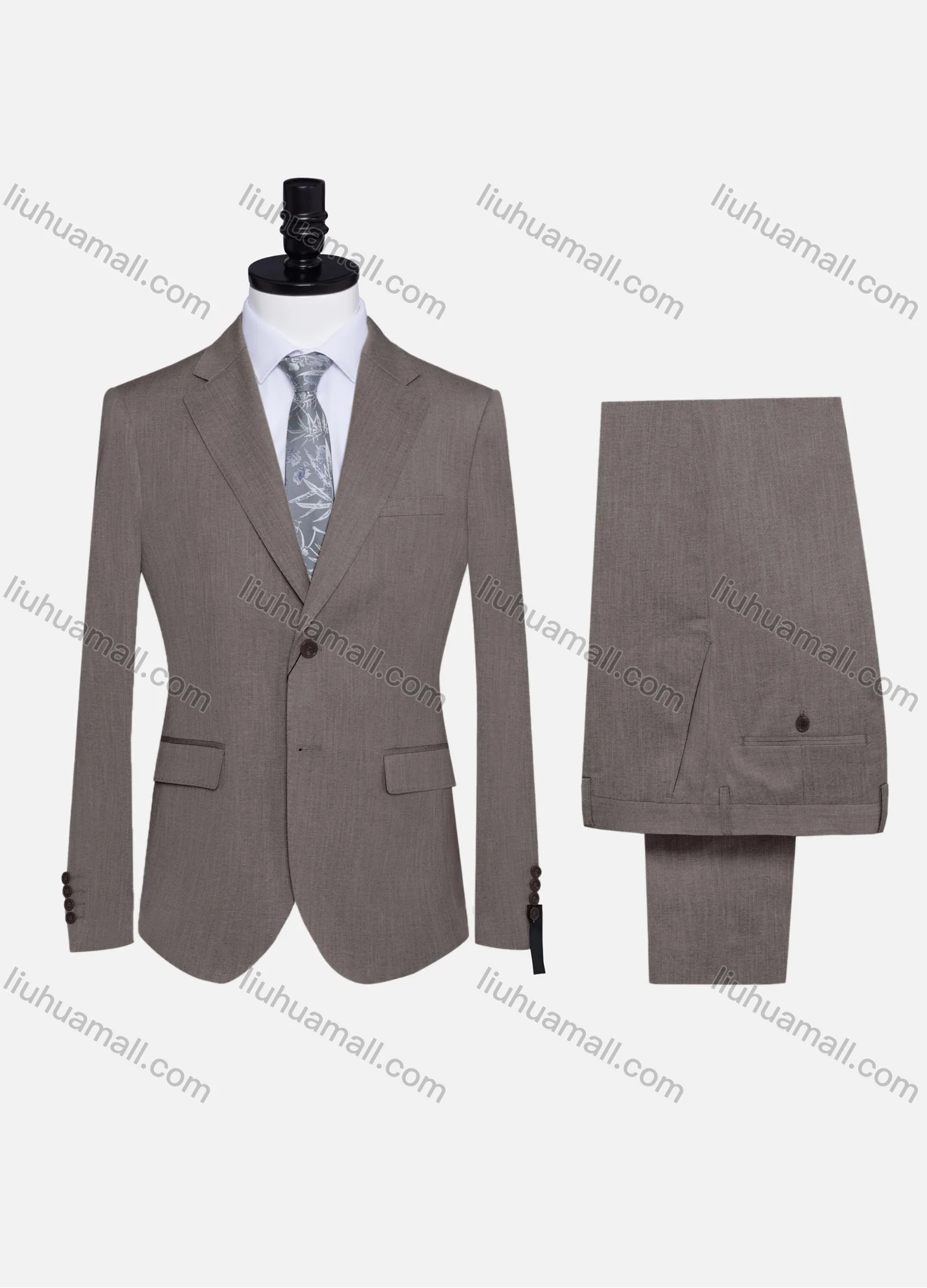 Wholesale Men's Formal Plain Two Button Blazer Jacket & Pants 2 Piece Suit Set 32309# - Liuhuamall