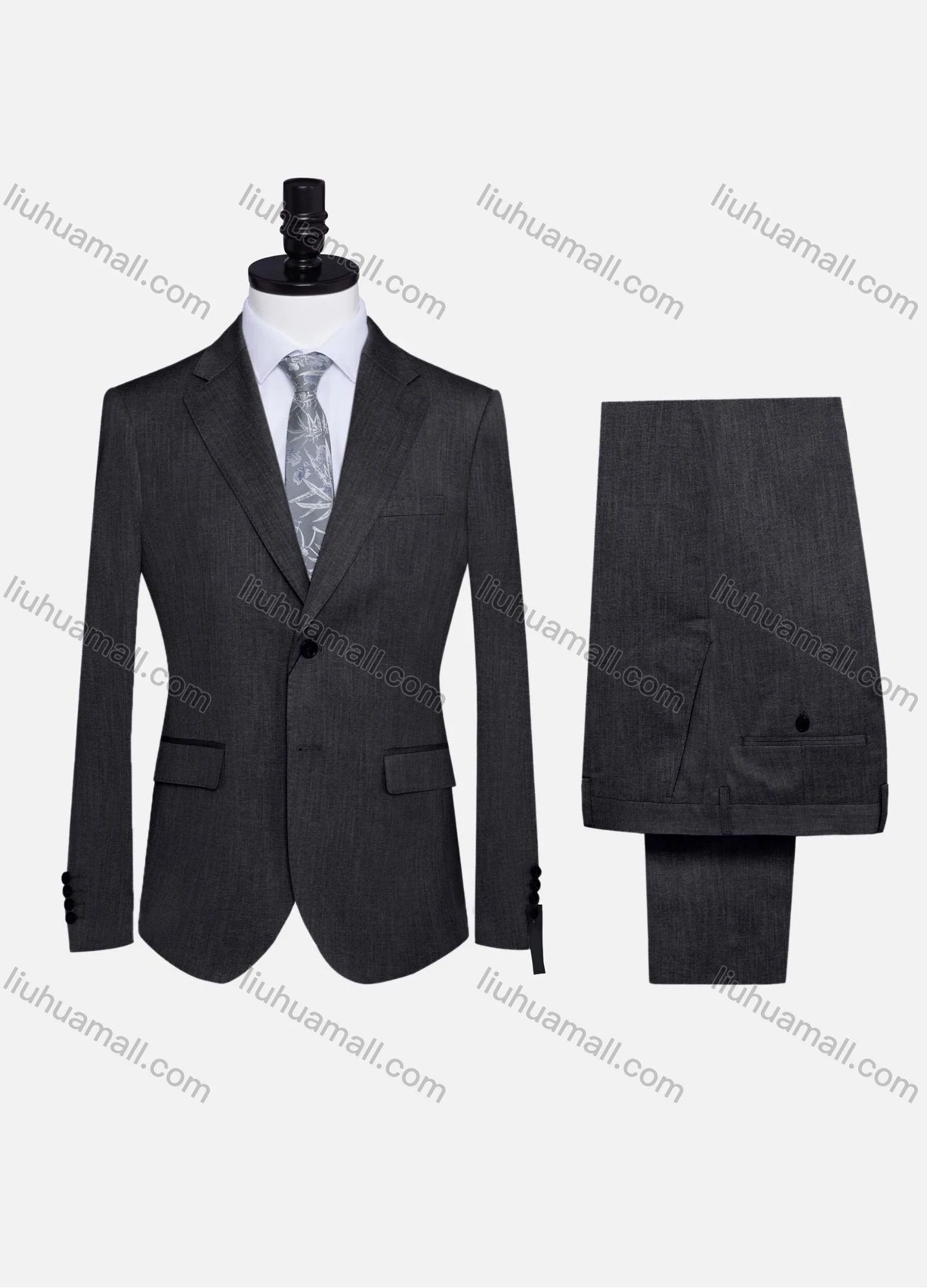 Wholesale Men's Formal Plain Two Button Blazer Jacket & Pants 2 Piece Suit Set 32309# - Liuhuamall