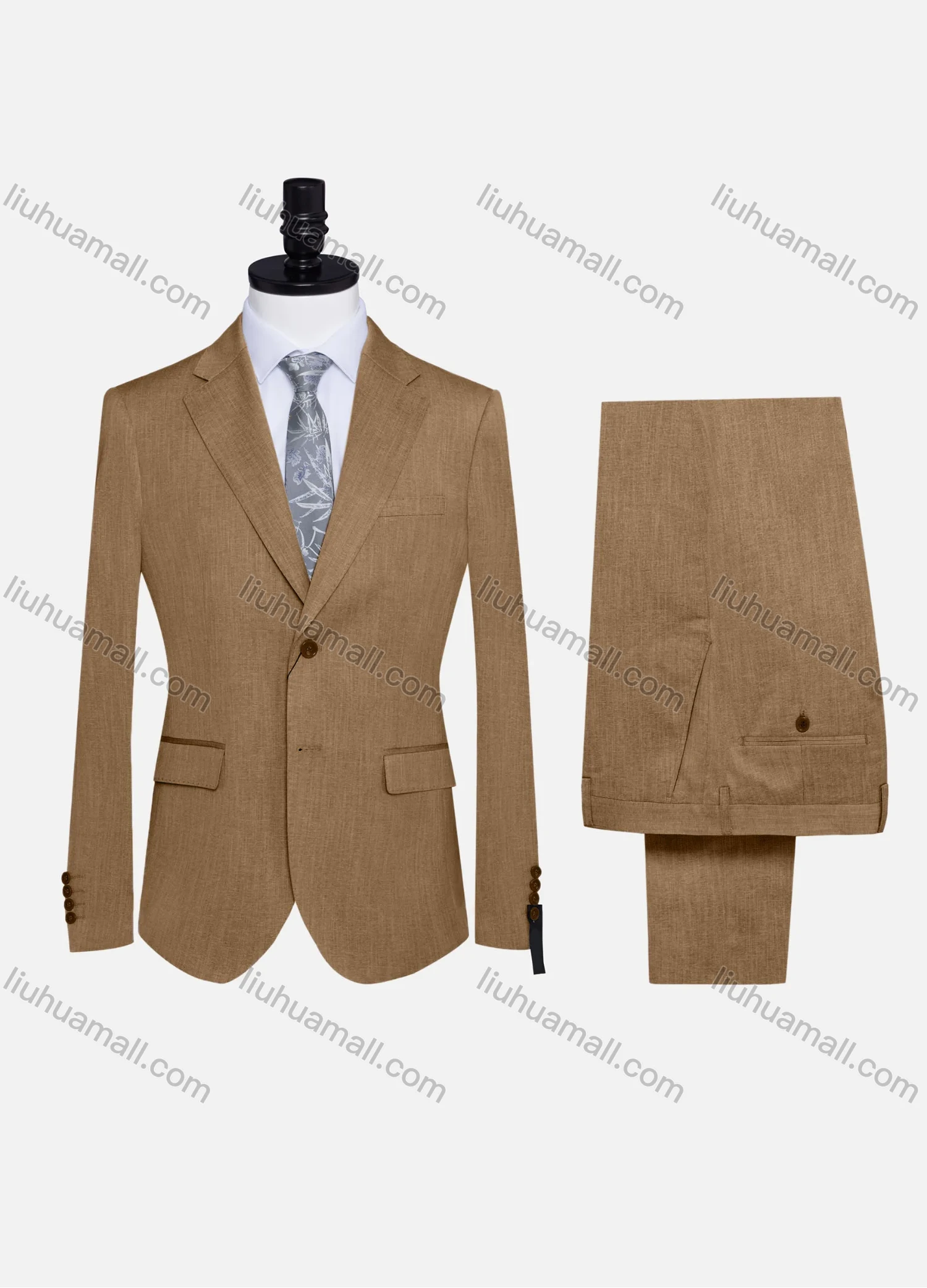 Wholesale Men's Formal Plain Two Button Blazer Jacket & Pants 2 Piece Suit Set 32309# - Liuhuamall