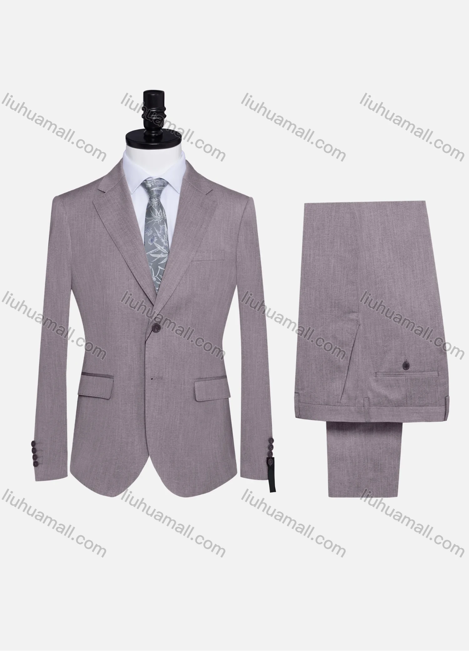 Wholesale Men's Formal Plain Two Button Blazer Jacket & Pants 2 Piece Suit Set 32309# - Liuhuamall