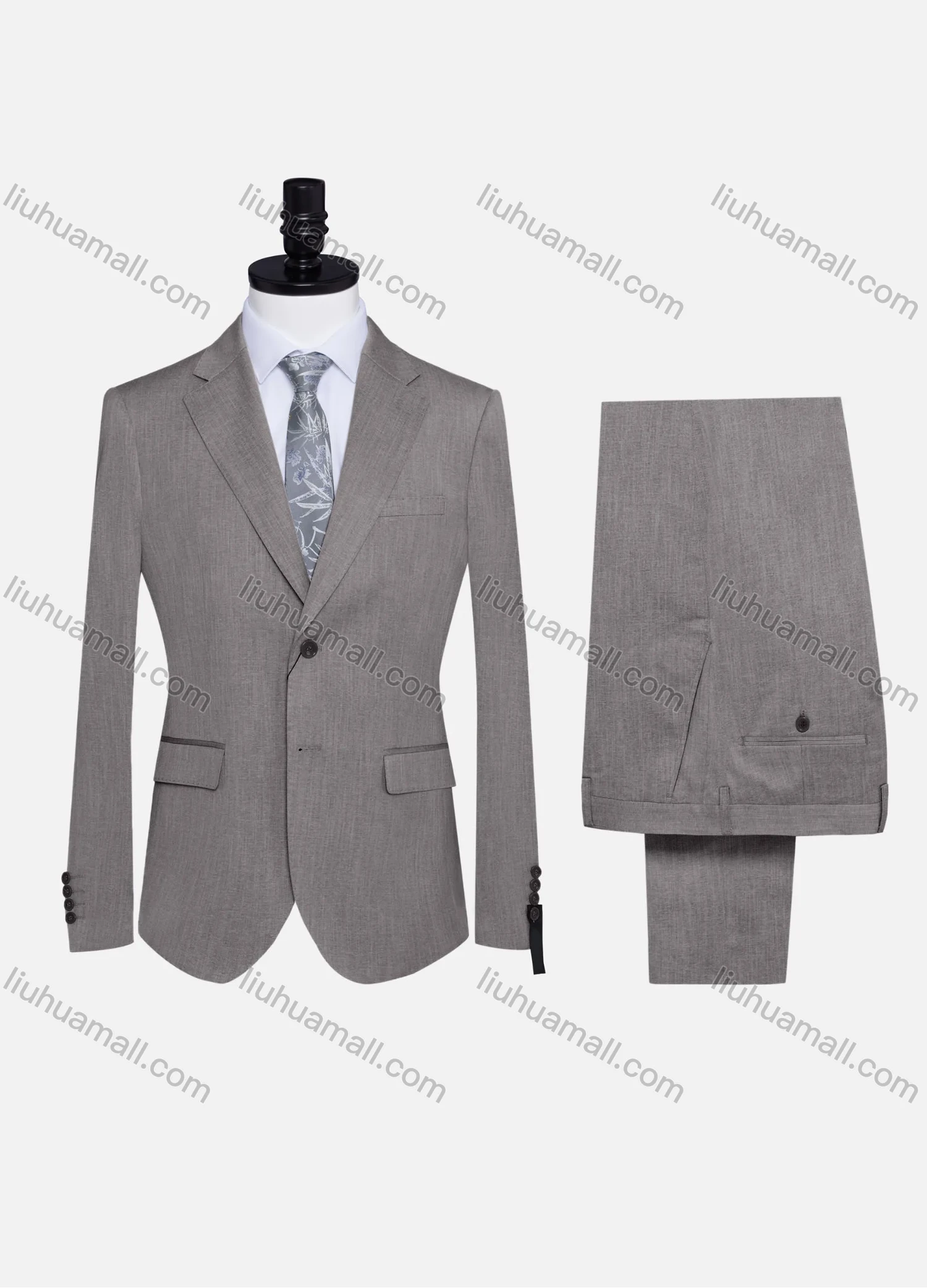 Wholesale Men's Formal Plain Two Button Blazer Jacket & Pants 2 Piece Suit Set 32309# - Liuhuamall