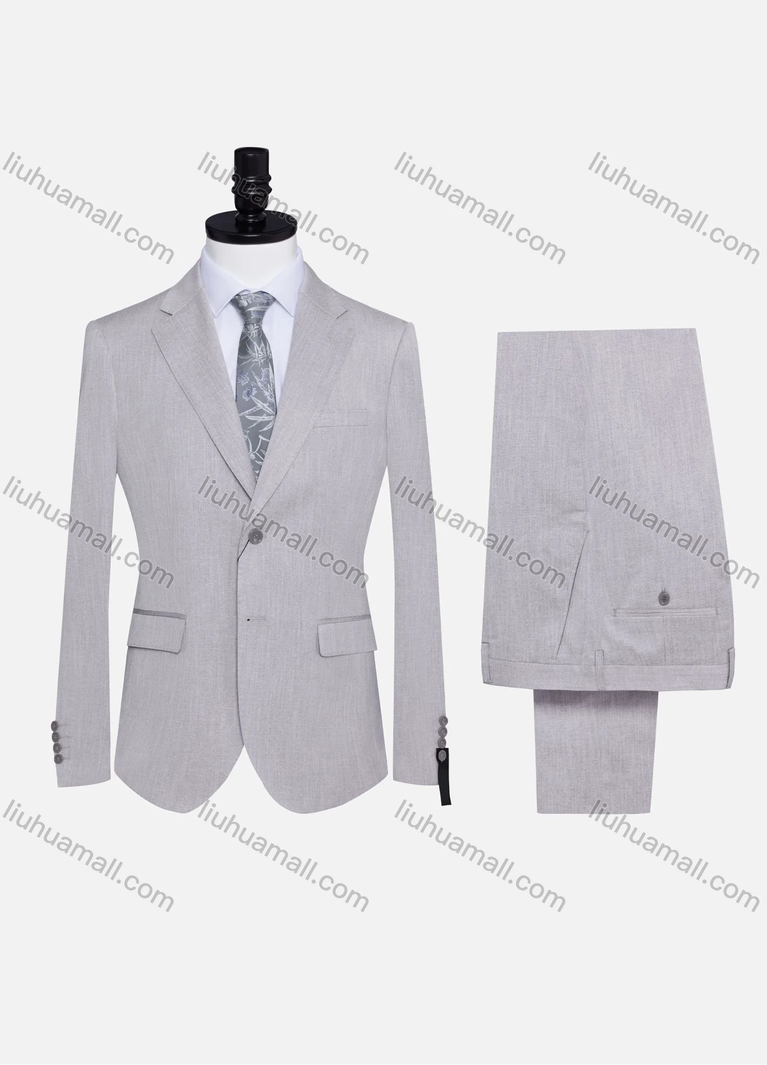 Wholesale Men's Formal Plain Two Button Blazer Jacket & Pants 2 Piece Suit Set 32309# - Liuhuamall