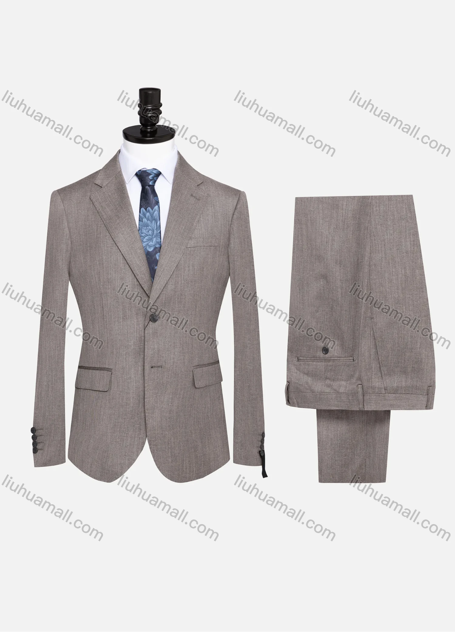 Wholesale Men's Formal Plain Two Button Blazer Jacket & Pants 2 Piece Suit Set 32309# - Liuhuamall