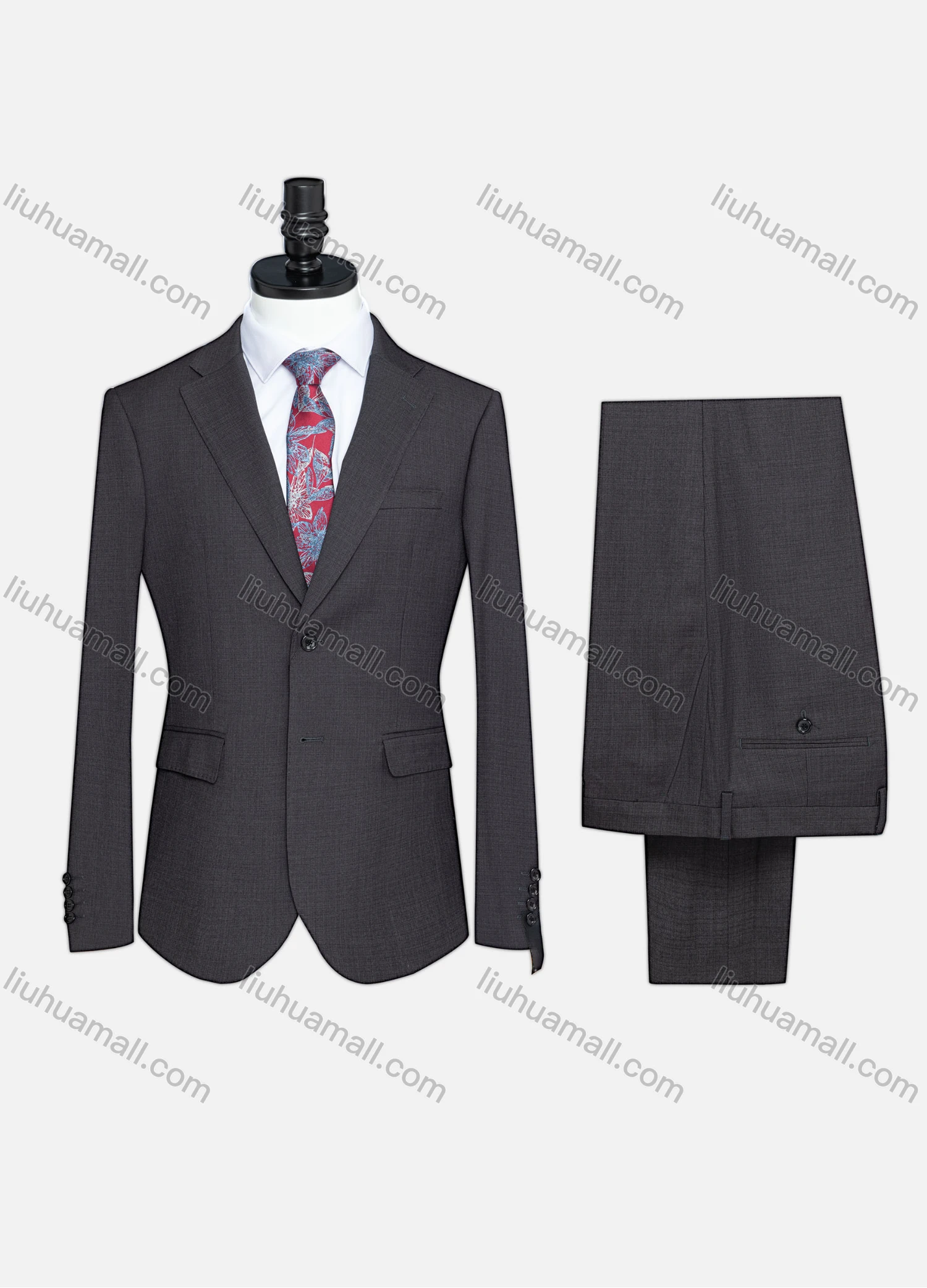 Wholesale Men's Formal Two Button Plain Blazer Jacket & Pants 2 Piece Suit Set S23507# - Liuhuamall