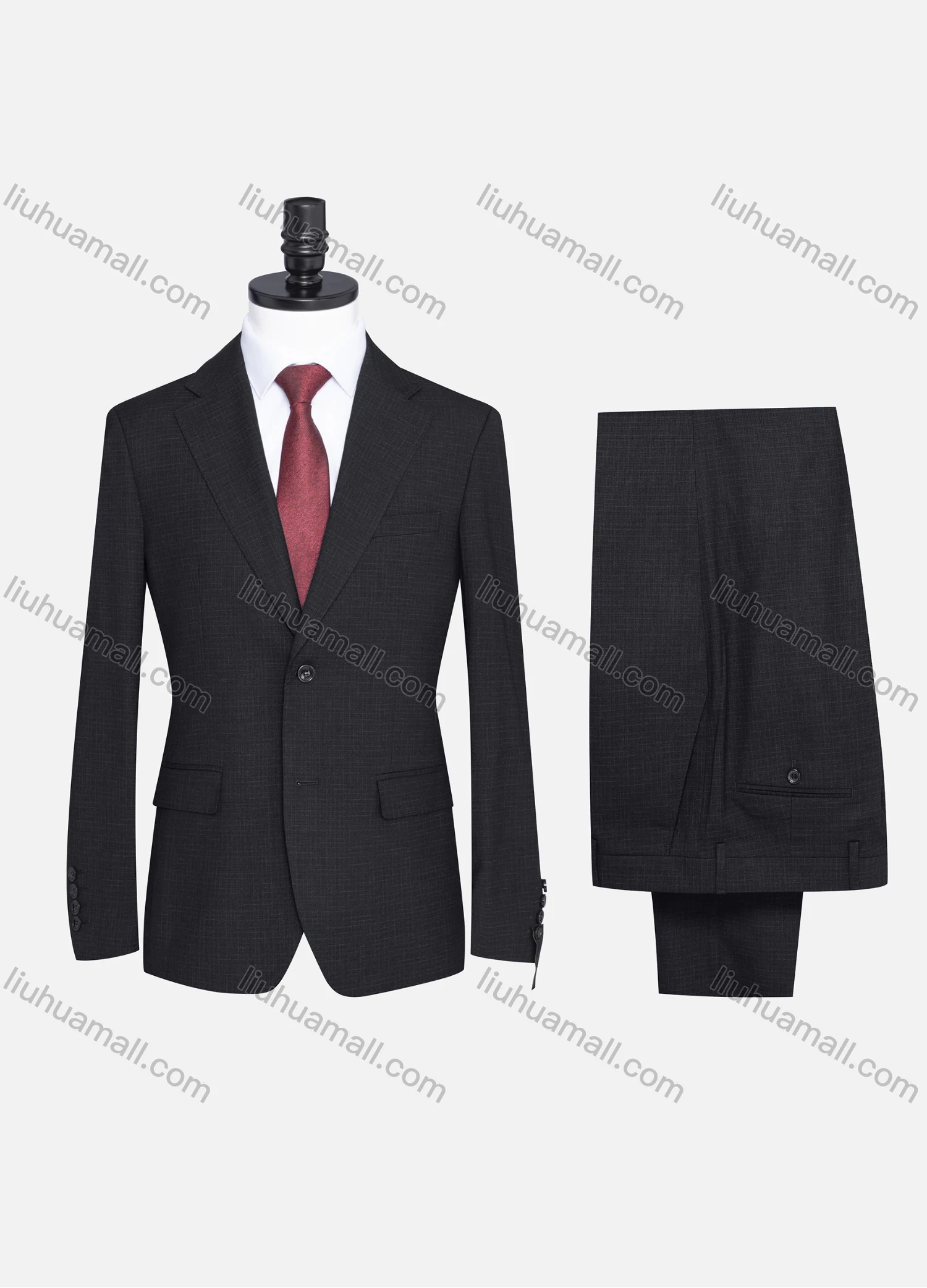 Wholesale Men's Formal Two Button Plain Blazer Jacket & Pants 2 Piece Suit Set X7408# - Liuhuamall