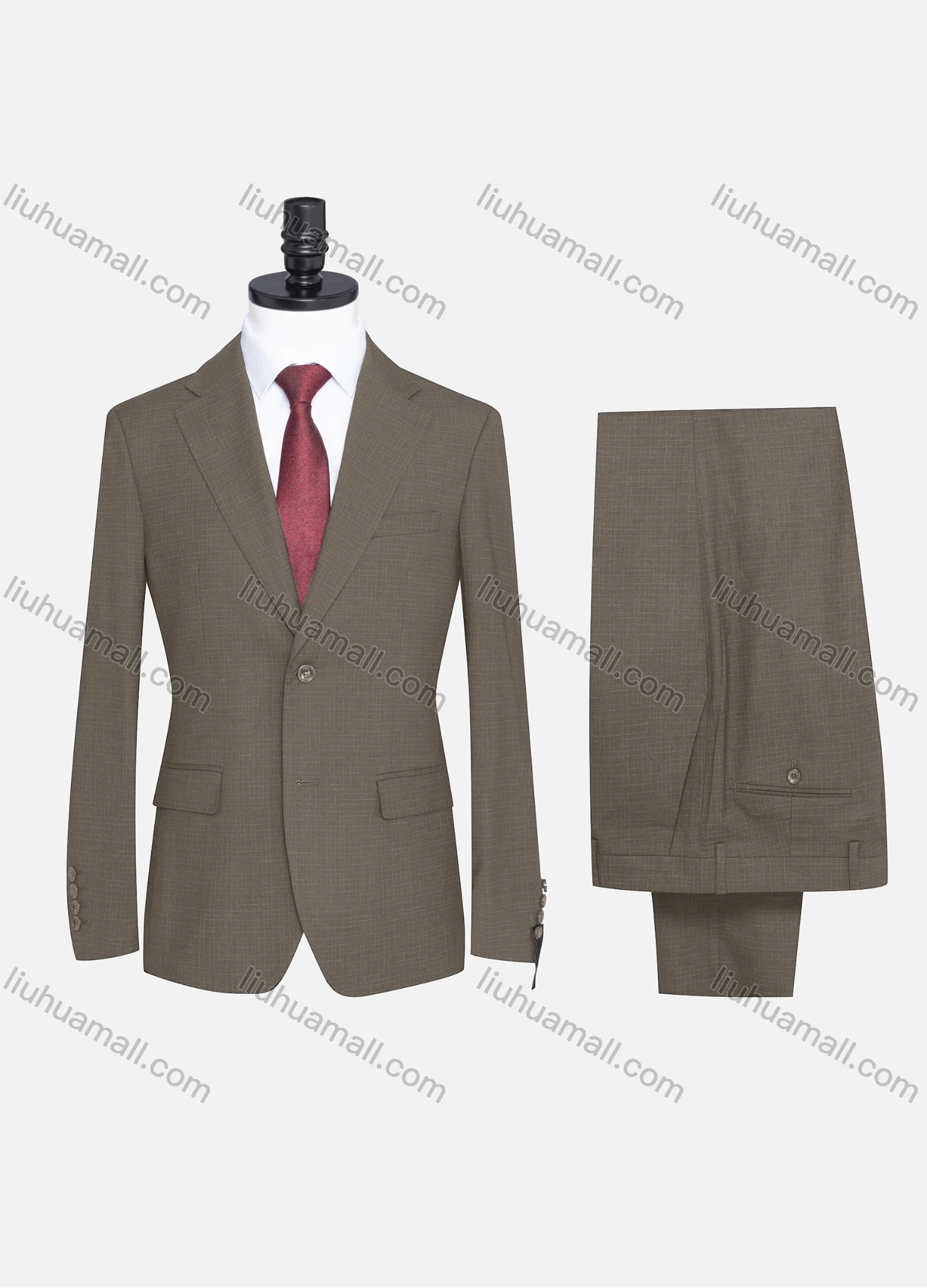 Wholesale Men's Formal Two Button Plain Blazer Jacket & Pants 2 Piece Suit Set X7408# - Liuhuamall