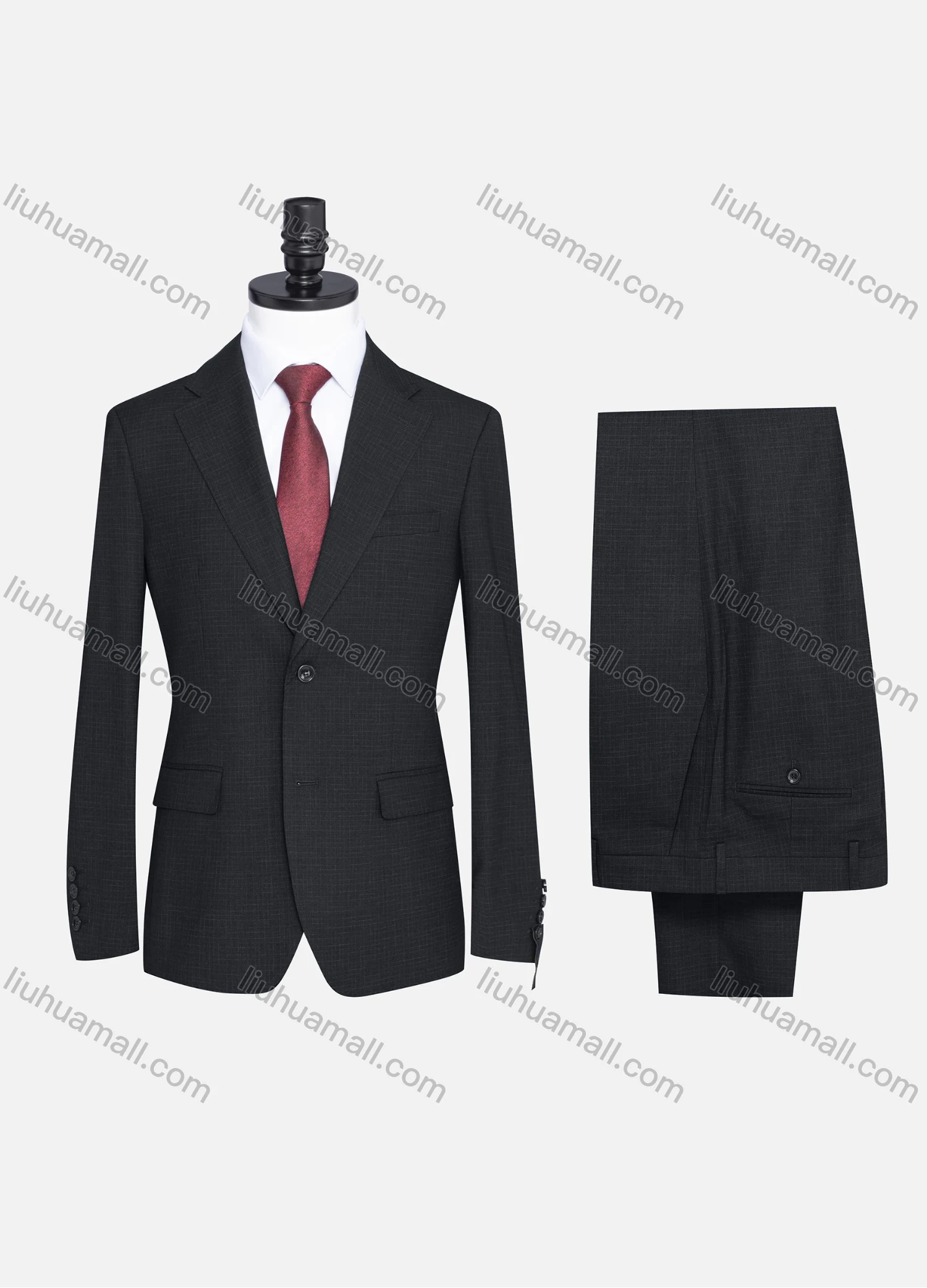 Wholesale Men's Formal Two Button Plain Blazer Jacket & Pants 2 Piece Suit Set X7408# - Liuhuamall