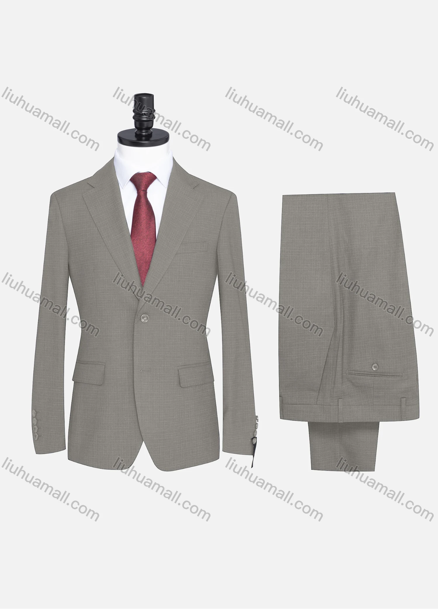 Wholesale Men's Formal Two Button Plain Blazer Jacket & Pants 2 Piece Suit Set X7408# - Liuhuamall